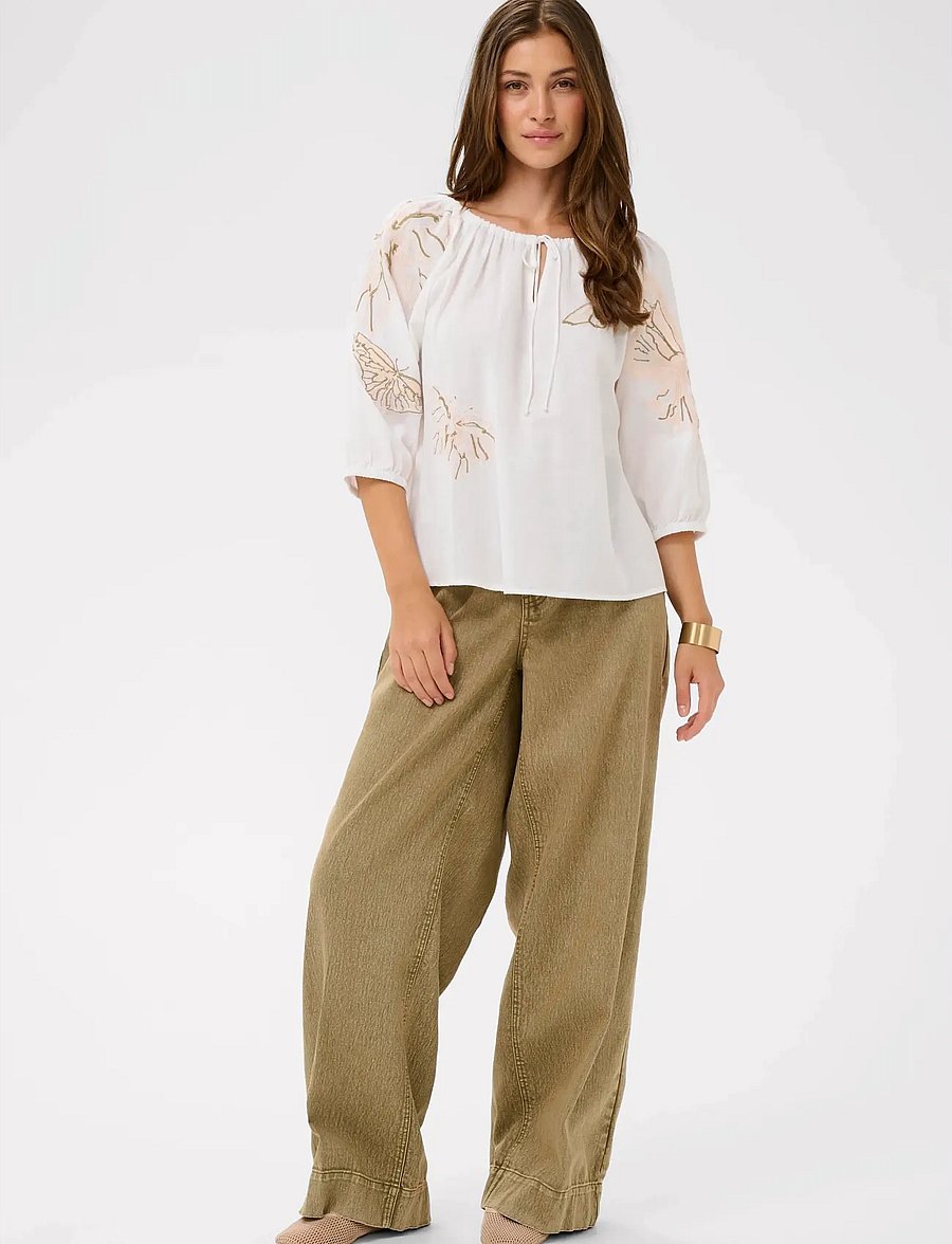 Cream - CRBrianna Blouse - langærmede bluser - snow white - 3