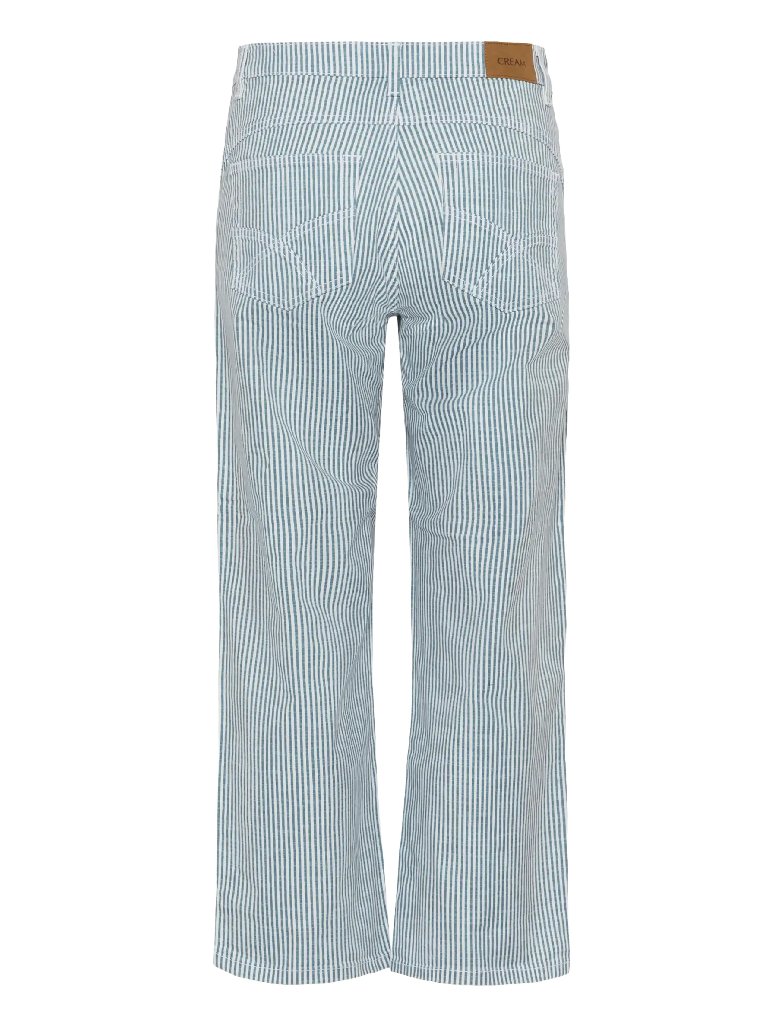 Cream - CRBerta 7/8 Twill - Audrey Fit - straight leg trousers - horizon blue milkboy - 2