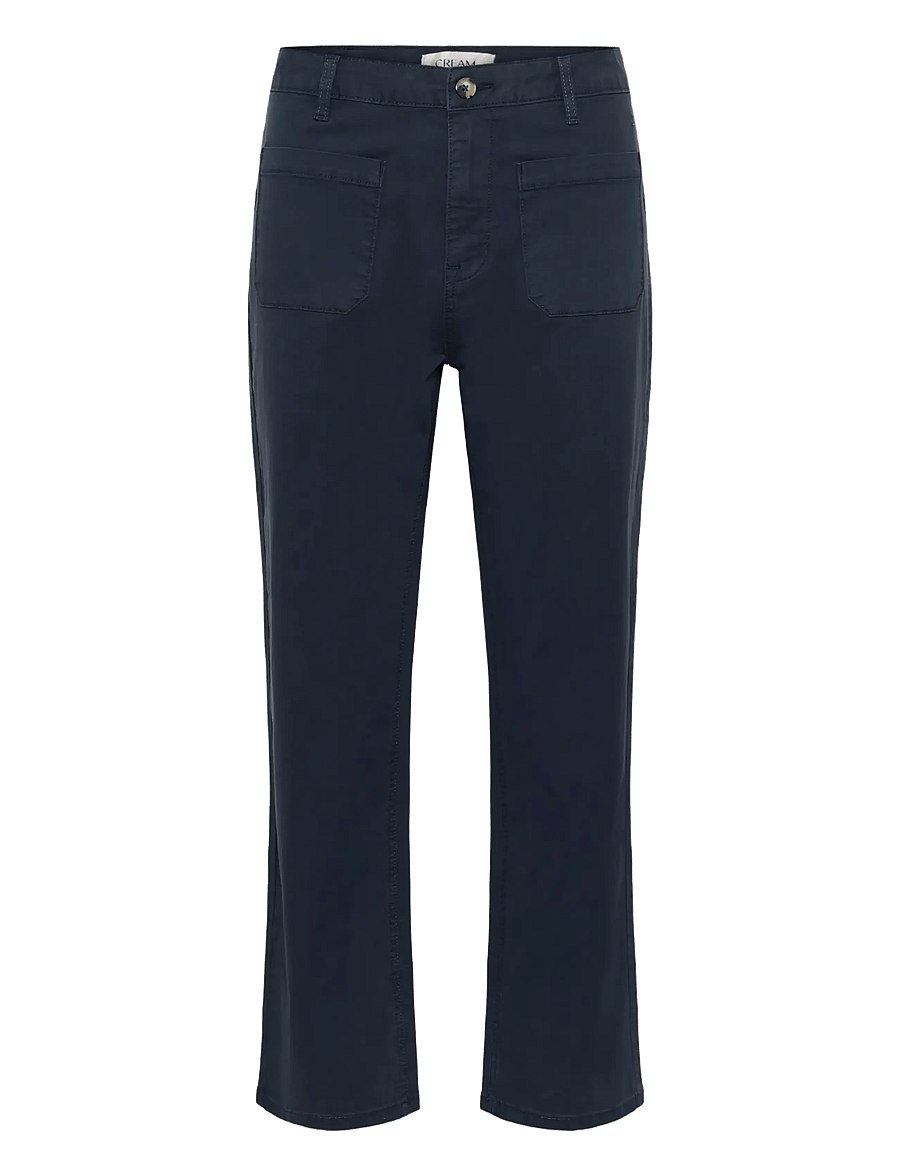 Cream - CRBerta 7/8 Twill - Audrey Fit - bukser med lige ben - navy blazer - 1