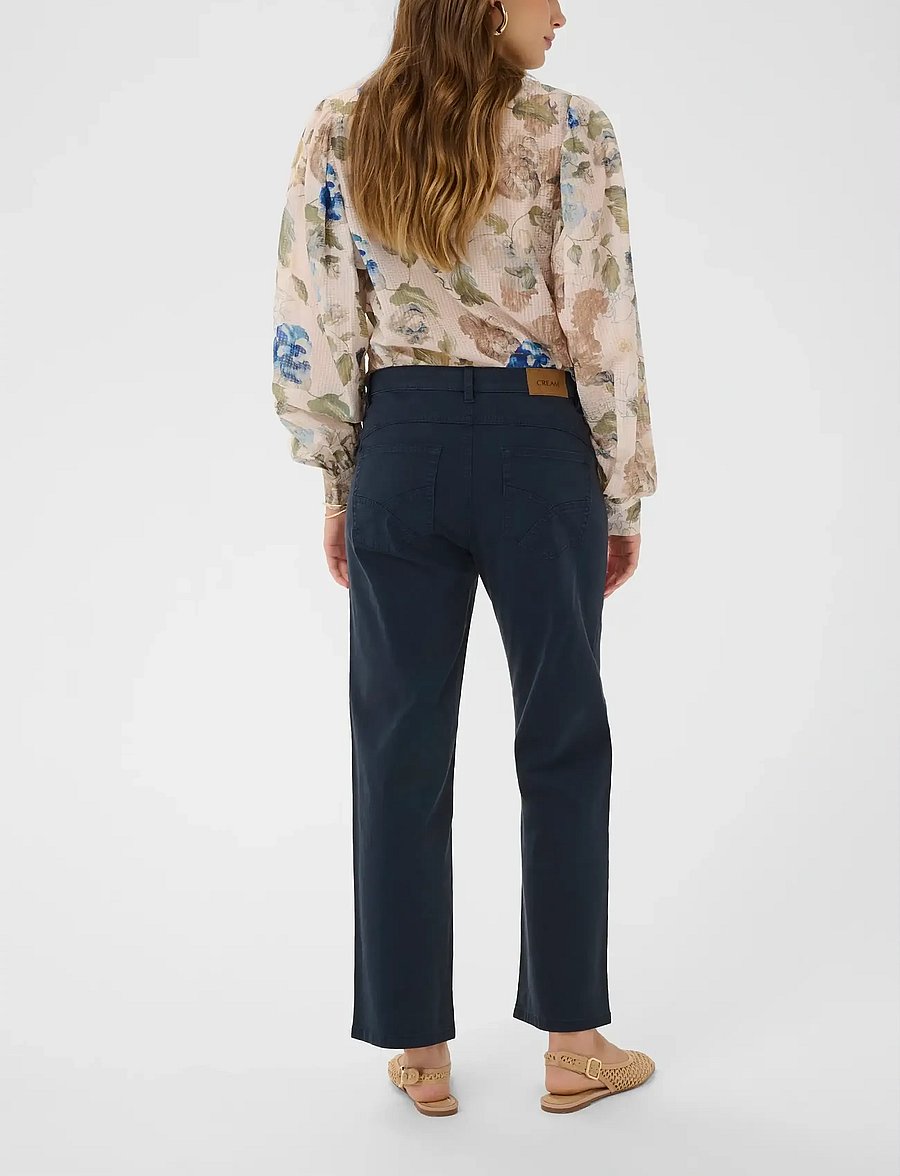 Cream - CRBerta 7/8 Twill - Audrey Fit - bukser med lige ben - navy blazer - 4