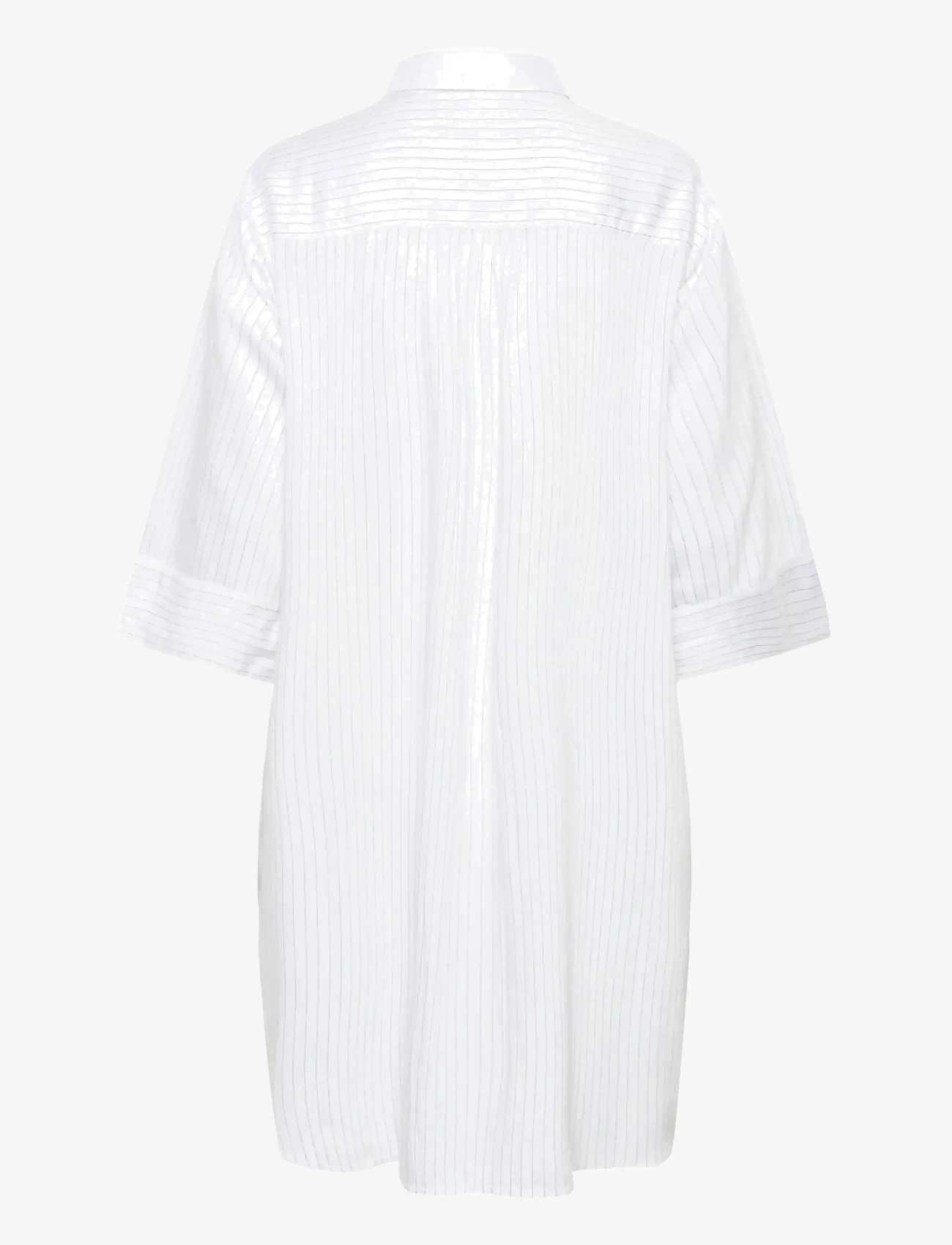 Cream - CRSilje Shirt Dress - skyrtukjólar - white blue stripe - 2