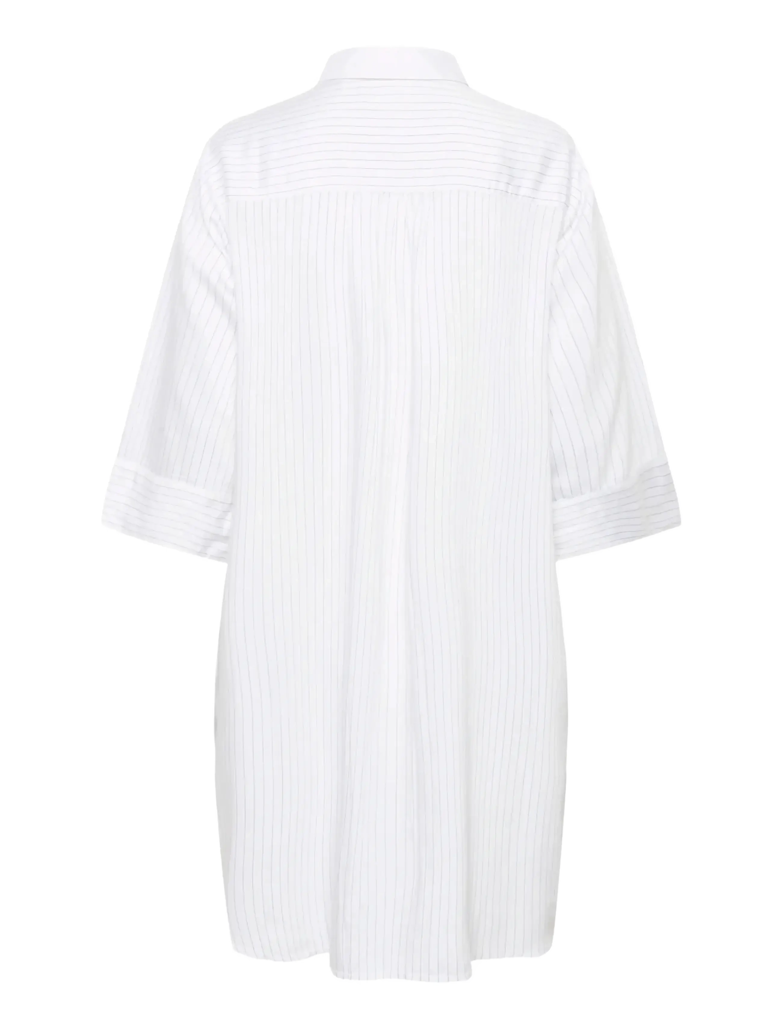 Cream - CRSilje Shirt Dress - särkkleidid - white blue stripe - 2