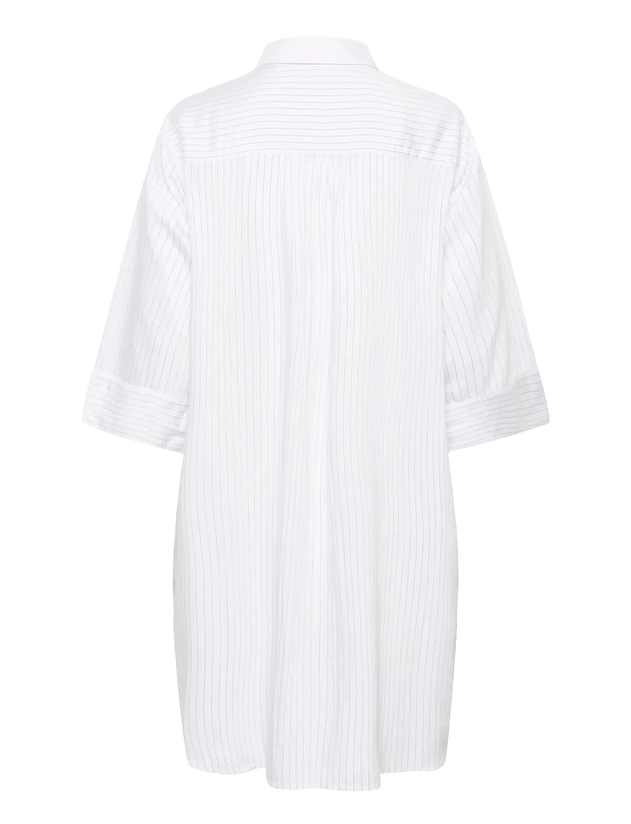 Cream - CRSilje Shirt Dress - hemdkleider - white blue stripe - 2