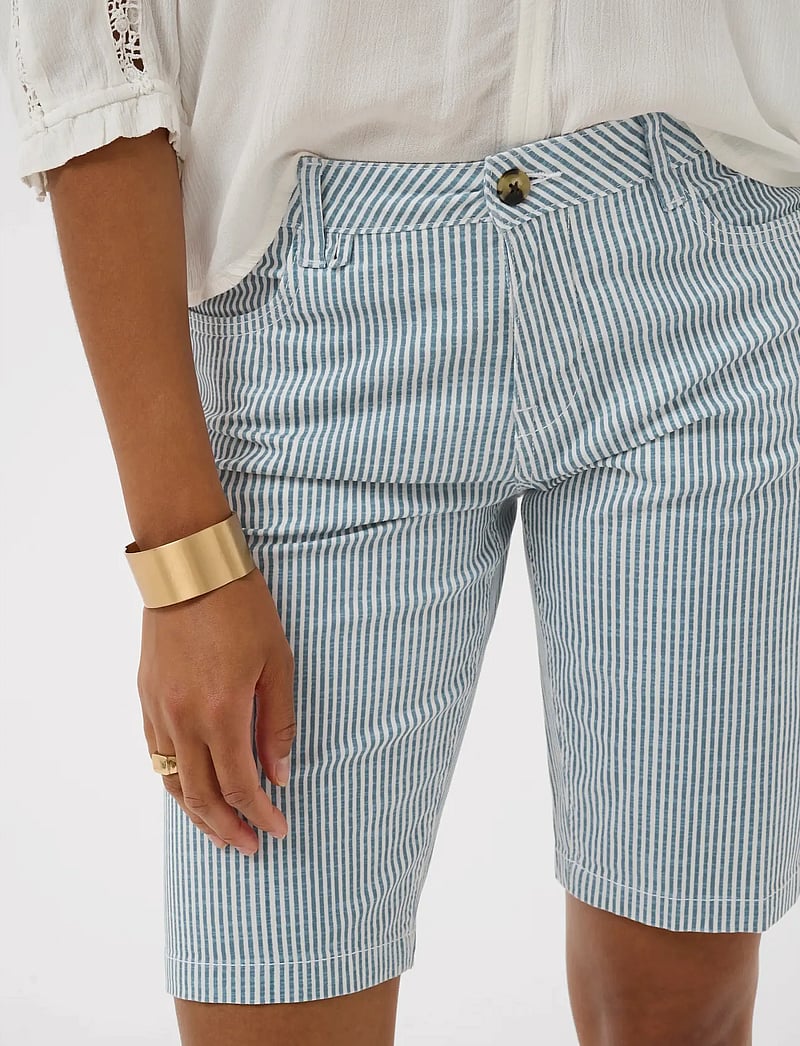 Cream - CRBerta Twill Shorts - Coco Fit - casual shorts - horizon blue milkboy - 5