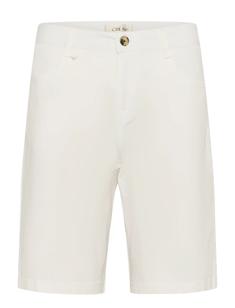 Cream - CRBerta Twill Shorts - Coco Fit - casual shorts - snow white - 1