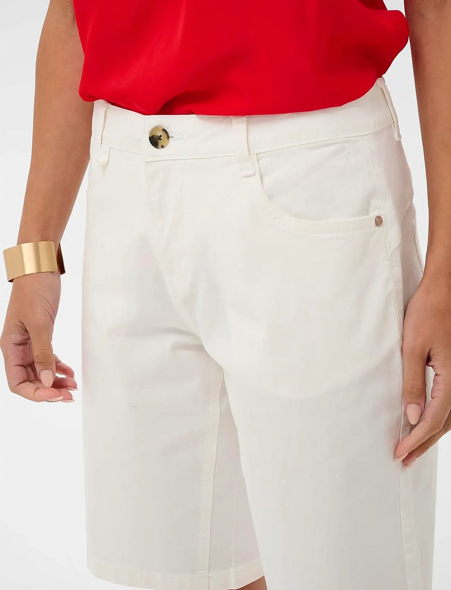 Cream - CRBerta Twill Shorts - Coco Fit - casual korte broeken - snow white - 5