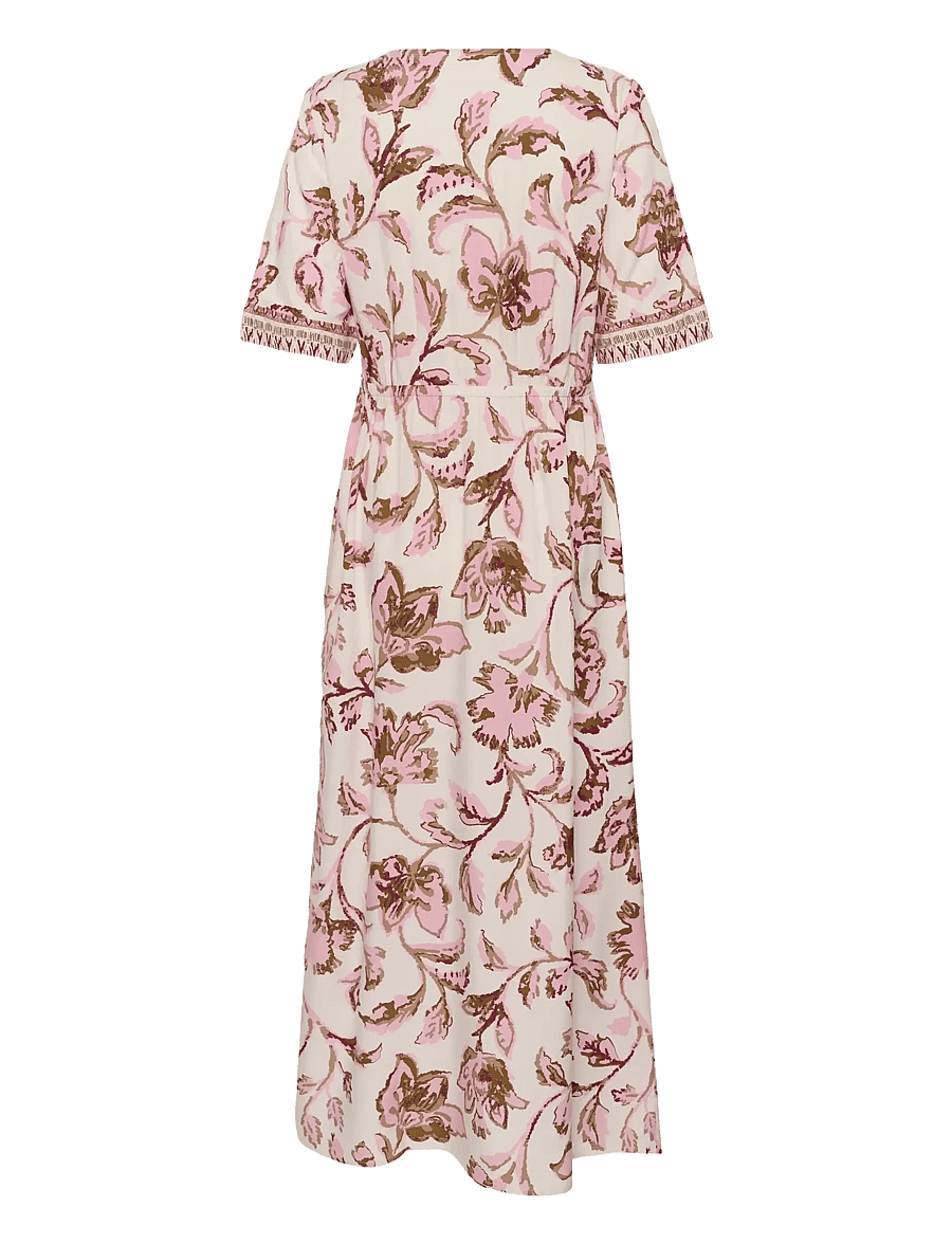 Cream - CRTiah Dress - sommerkjoler - pink flower - 2
