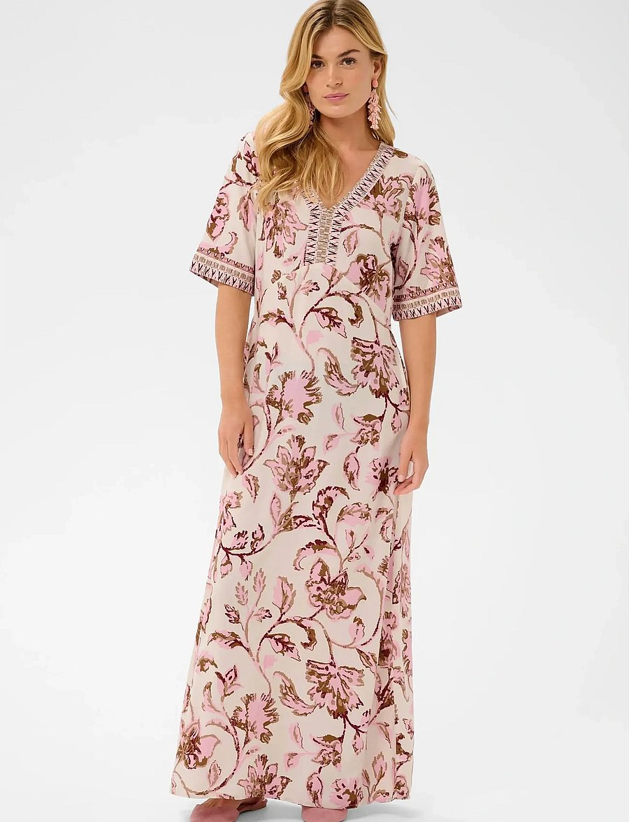 Cream - CRTiah Dress - sommerkjoler - pink flower - 0