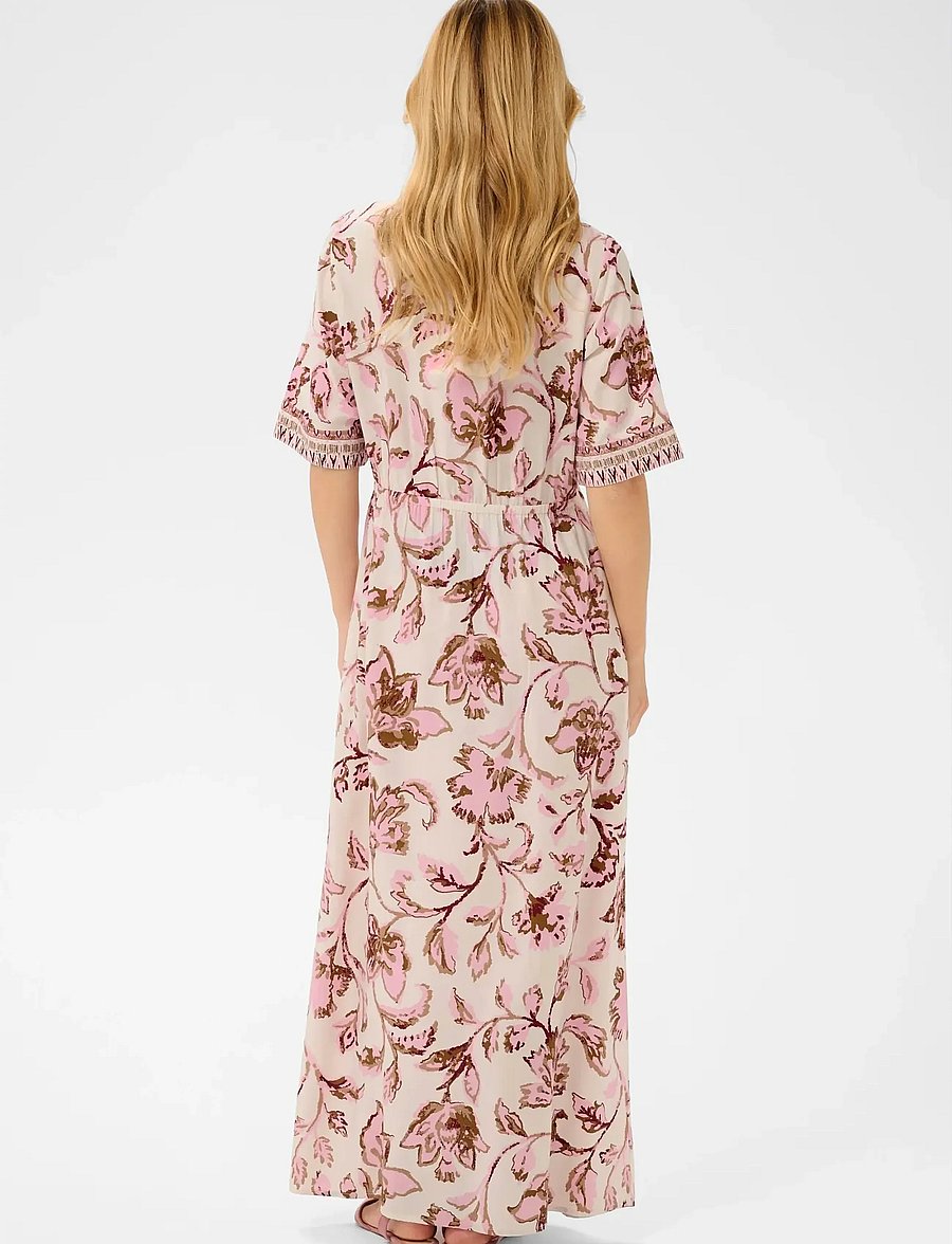 Cream - CRTiah Dress - sommerkjoler - pink flower - 3