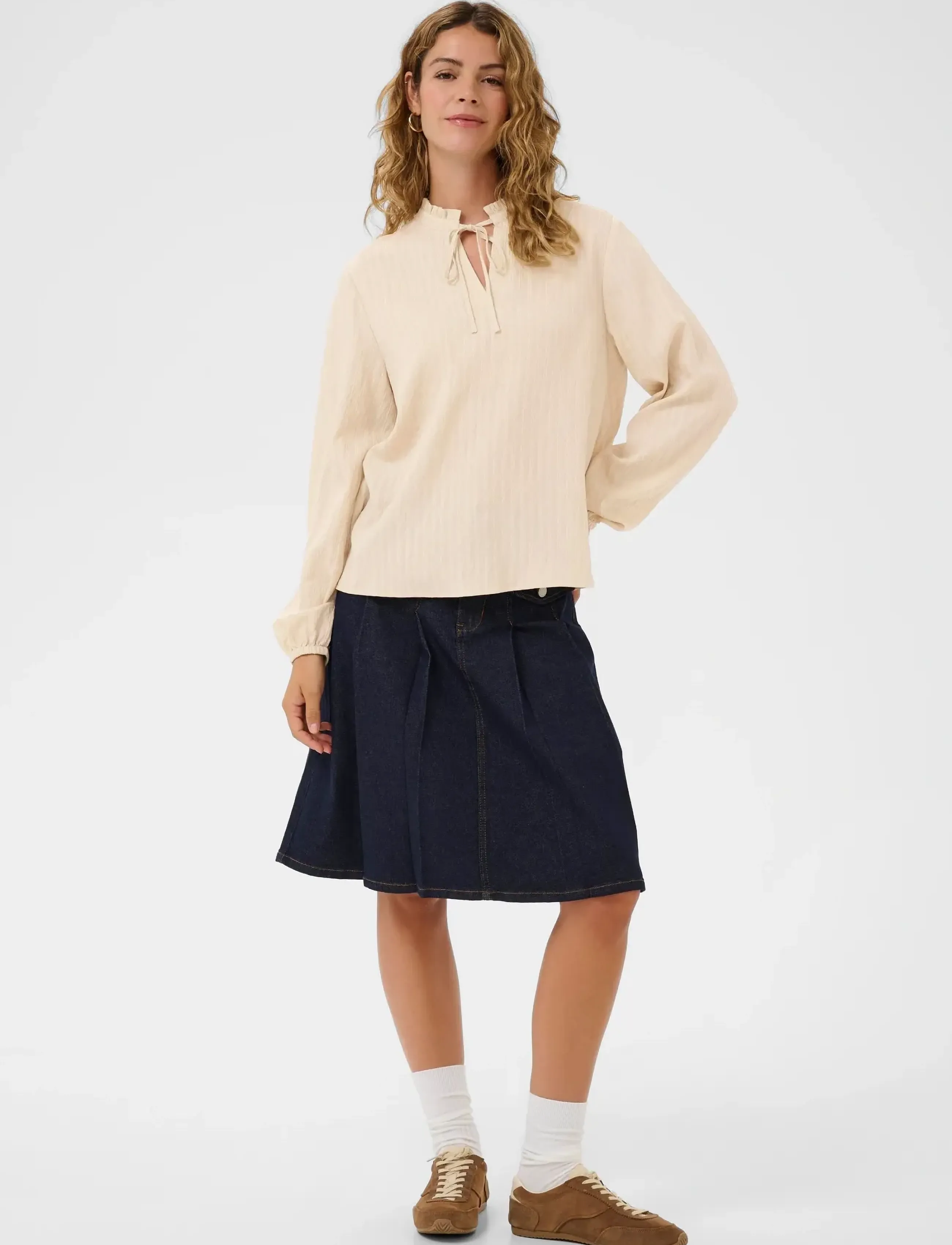 Cream - CRBirthe Blouse - langærmede bluser - oatmeal - 3
