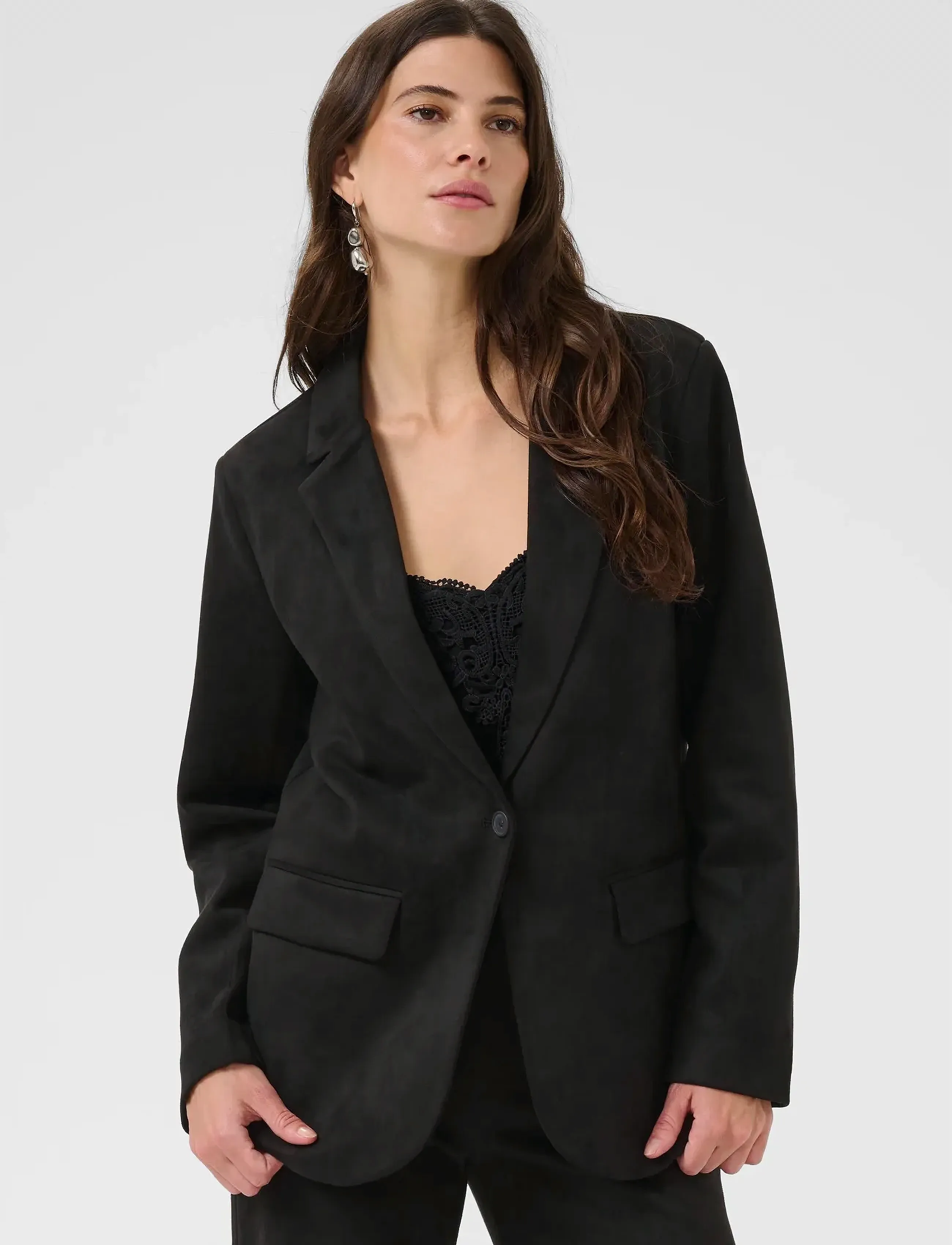 Cream Crcanna Blazer, M, Black, Blazere > Enkeltradede Blazere, Dame
