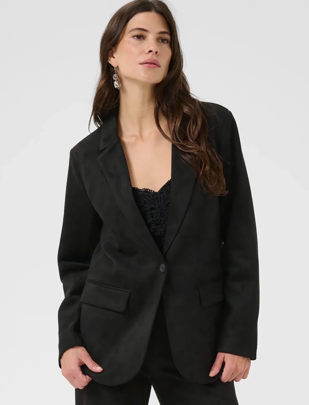 Cream - CRCanna Blazer - enkelknäppta kavajer - pitch black - 0