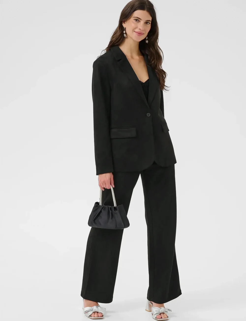 Cream - CRCanna Blazer - enkelknäppta kavajer - pitch black - 3