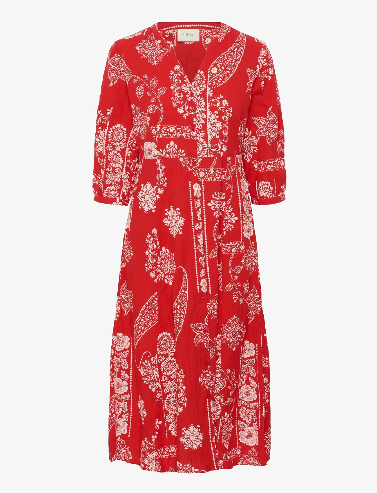 Cream - CRGianna Dress - sommerkjoler - red ethnic print - 1