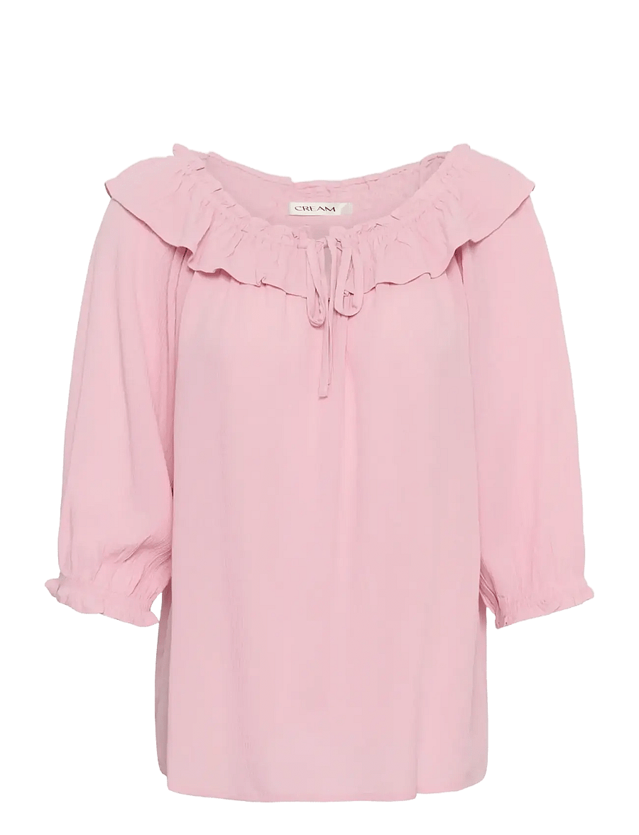 Cream - CRBonita Blouse - langärmelige blusen - pink nectar - 1