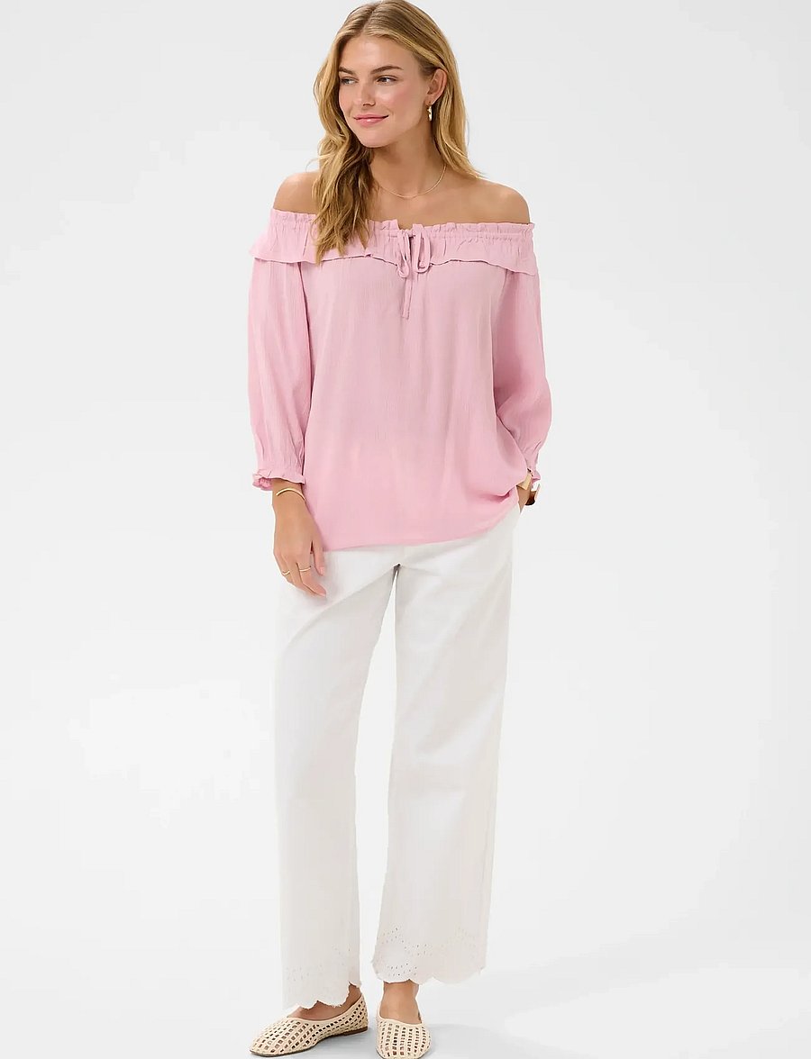 Cream - CRBonita Blouse - langärmelige blusen - pink nectar - 3