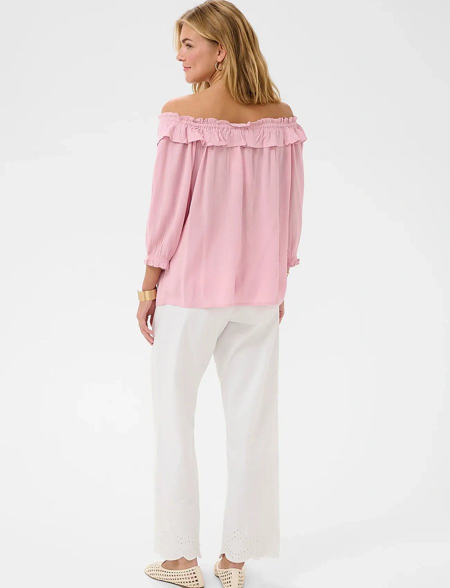 Cream - CRBonita Blouse - langärmelige blusen - pink nectar - 4