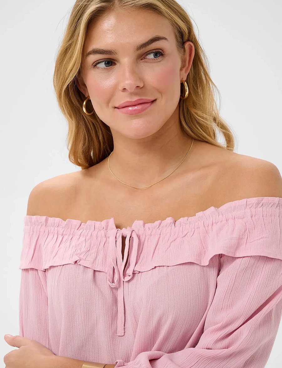 Cream - CRBonita Blouse - langärmelige blusen - pink nectar - 5