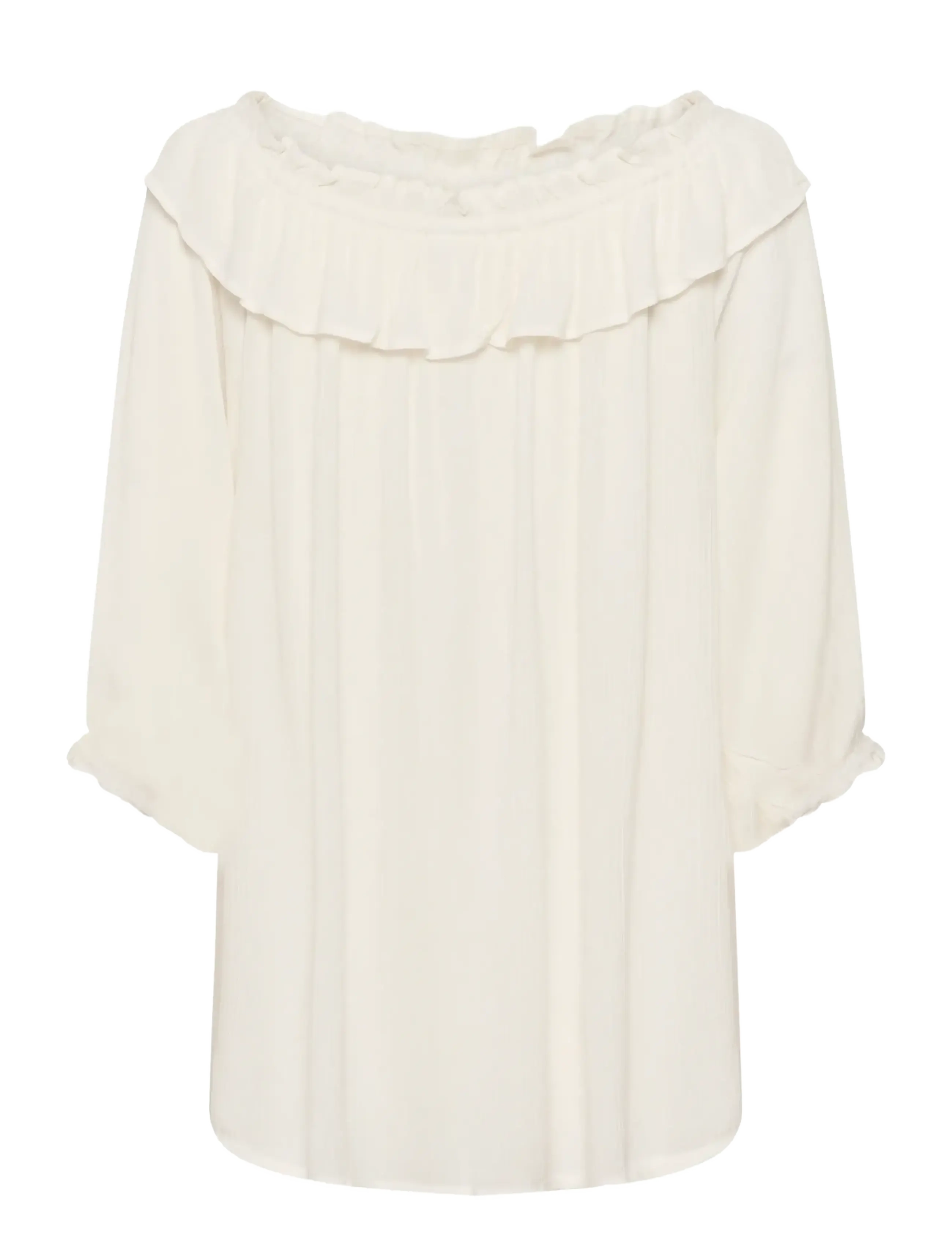 Cream - CRBonita Blouse - langerma blússur - whisper white - 2
