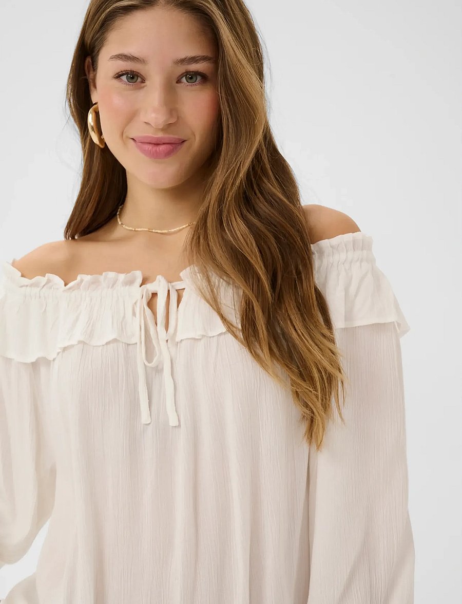 Cream - CRBonita Blouse - langærmede bluser - whisper white - 5