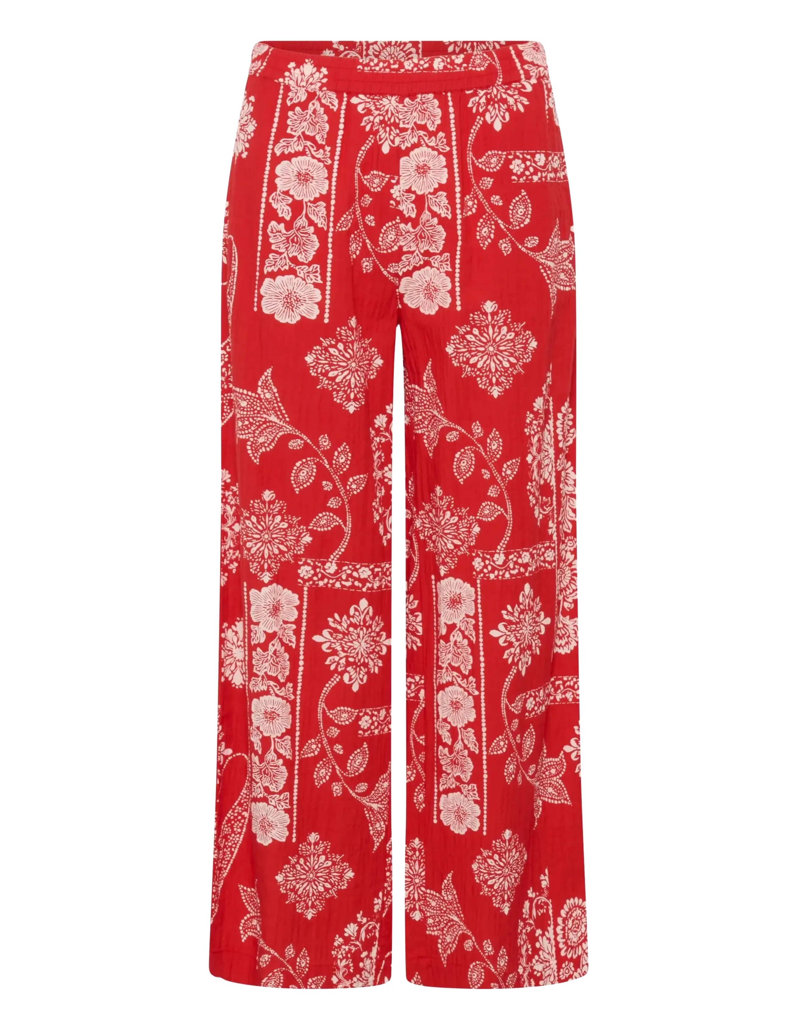 Cream CRGianna Pant - Cream - RED ETHNIC PRINT / red