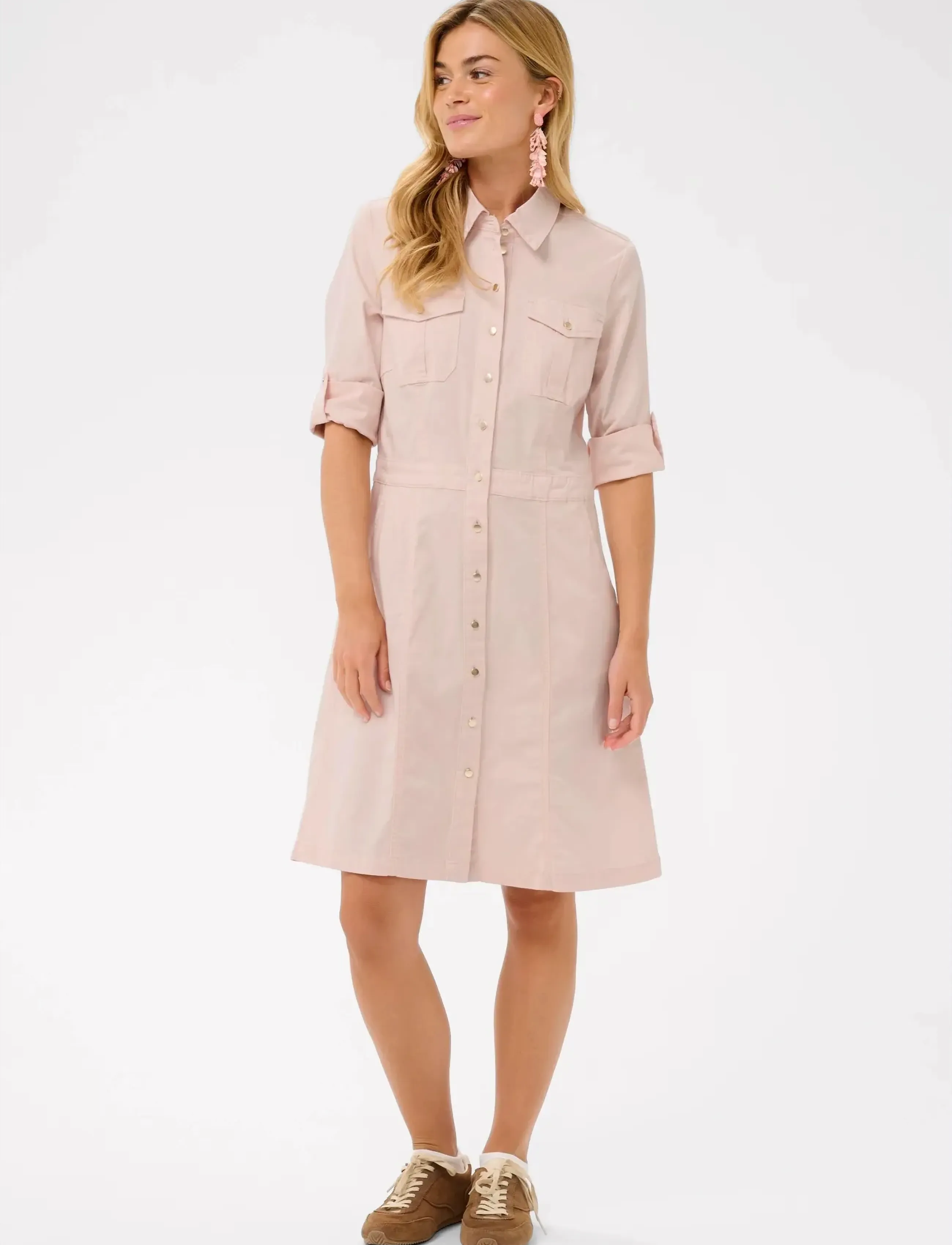 Cream - CROttilie Dress - suvekleidid - peach blush - 3