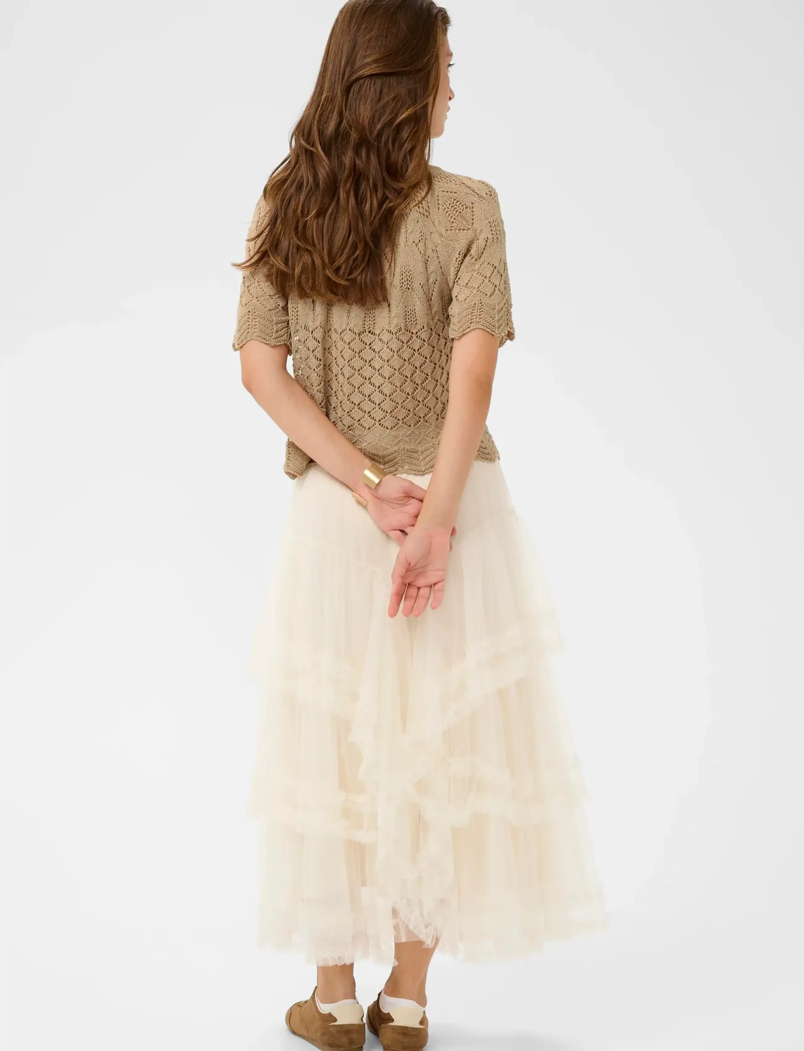 Cream - CRSevija Short Blouse - kortärmade blusar - light amphora - 4
