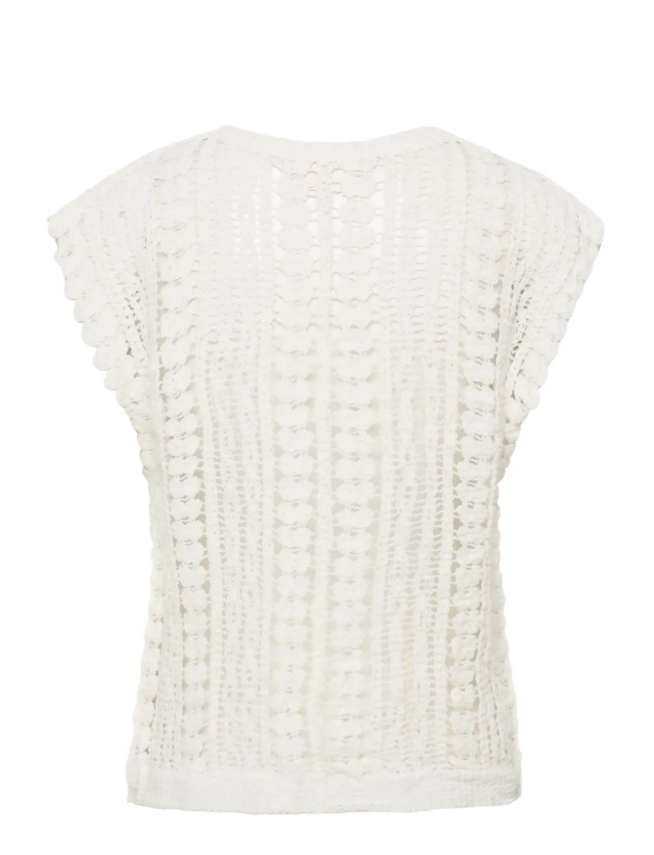 Cream - CRTilda Slipover - hihattomat puserot - snow white - 2