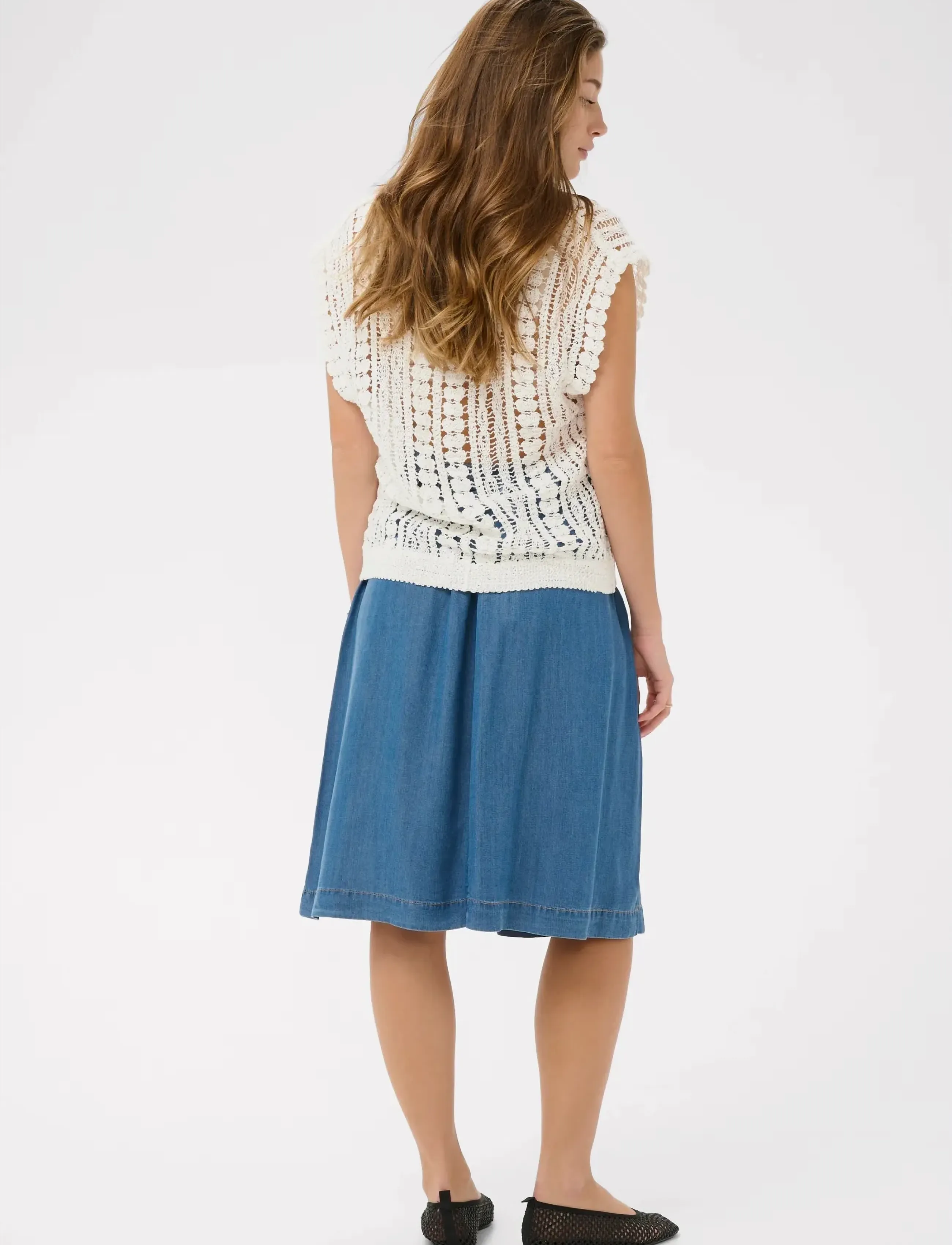 Cream - CRTilda Slipover - hihattomat puserot - snow white - 4