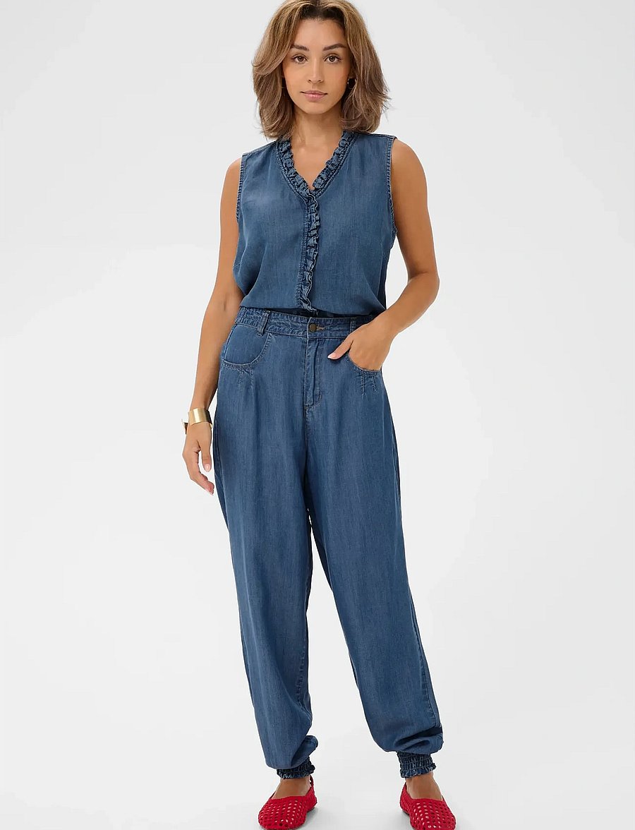 Cream - CRMolly Harem Pant - bukser med lige ben - jaspar blue denim - 3