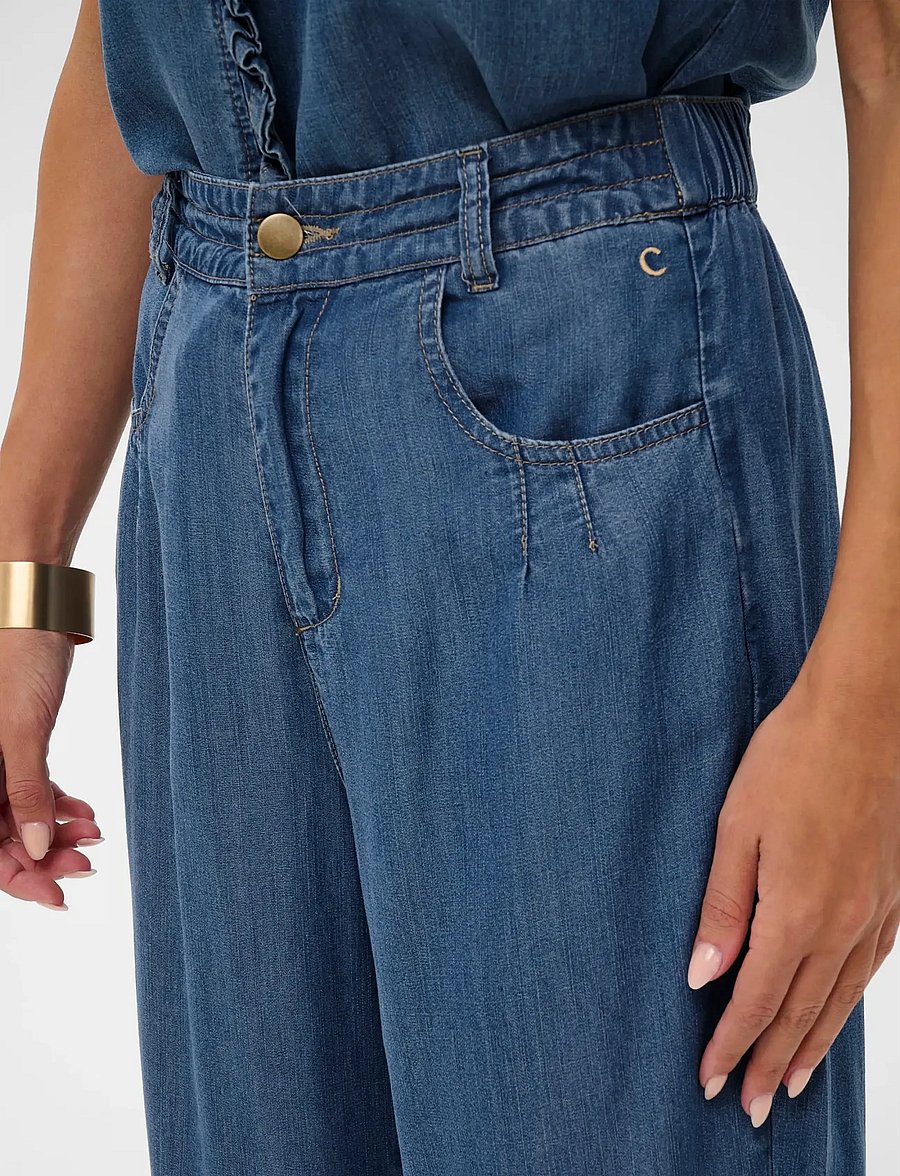 Cream - CRMolly Harem Pant - bukser med lige ben - jaspar blue denim - 5