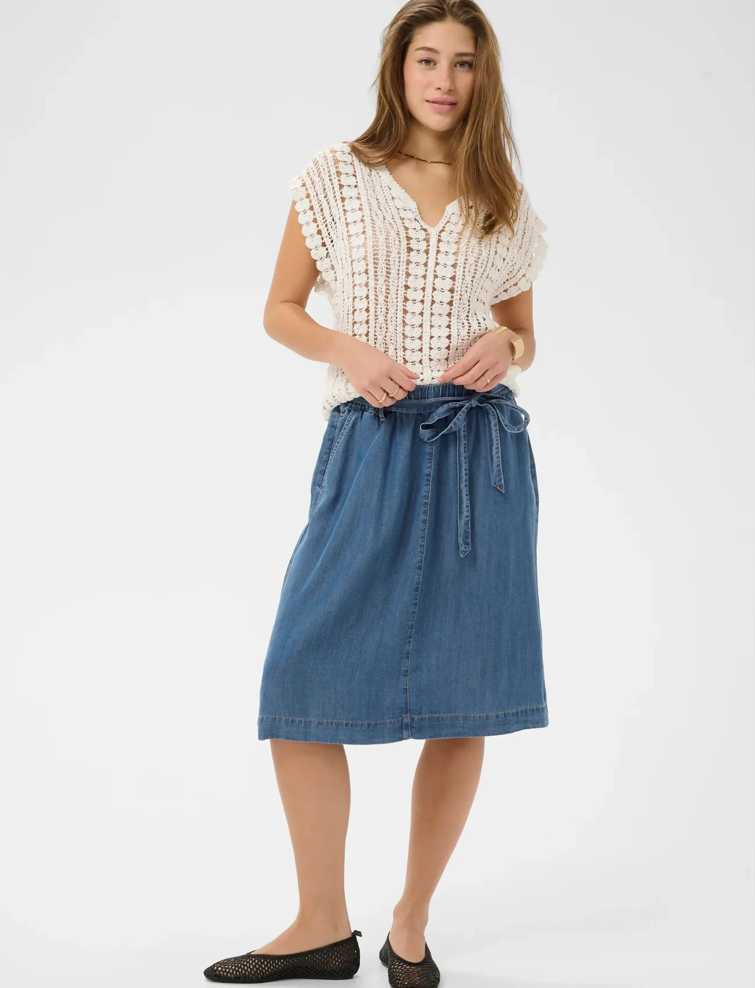 Cream - CRMolly Skirt - denim skirts - jaspar blue denim - 3