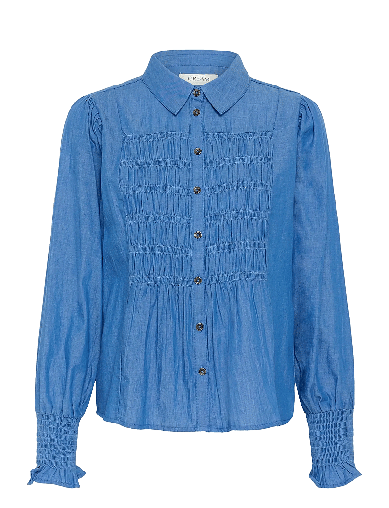 Cream - CRKami Shirt - long-sleeved shirts - providence blue denim - 1