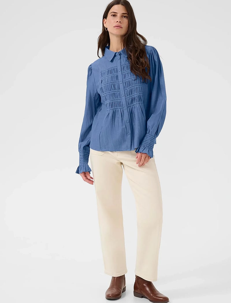 Cream - CRKami Shirt - long-sleeved shirts - providence blue denim - 3