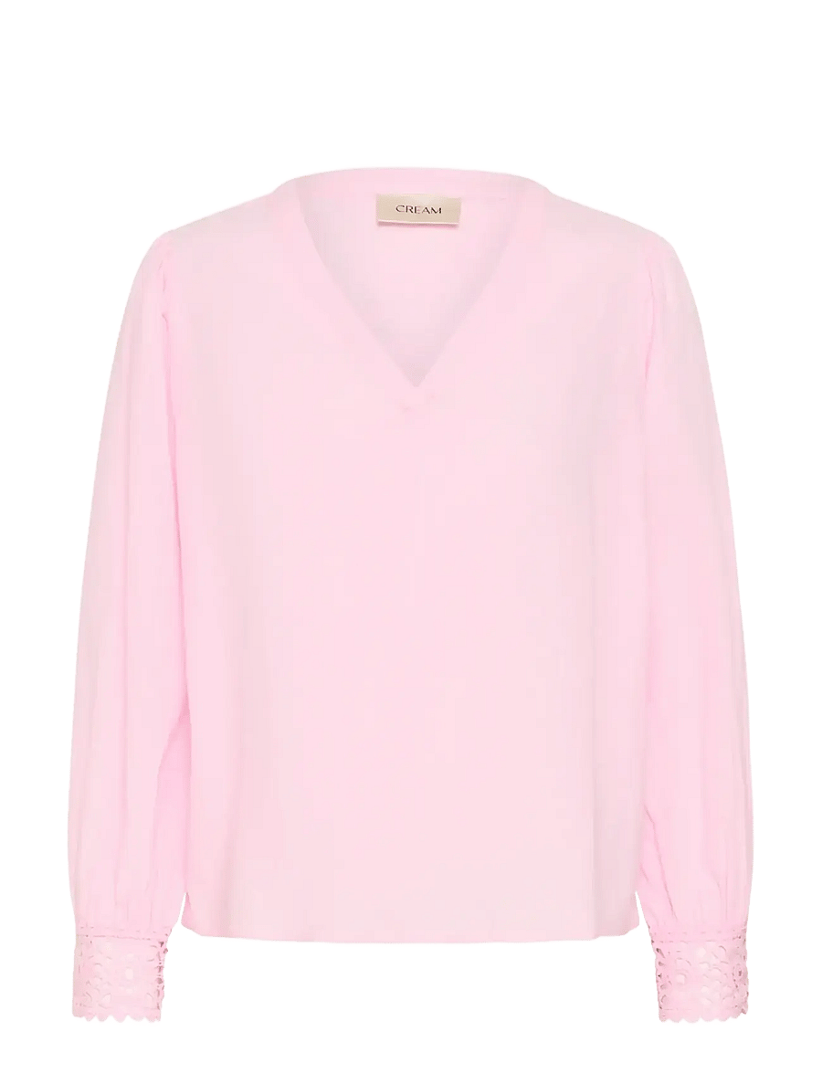 Cream - CRDelia Blouse - pikkade varrukatega pluusid - pink nectar - 1