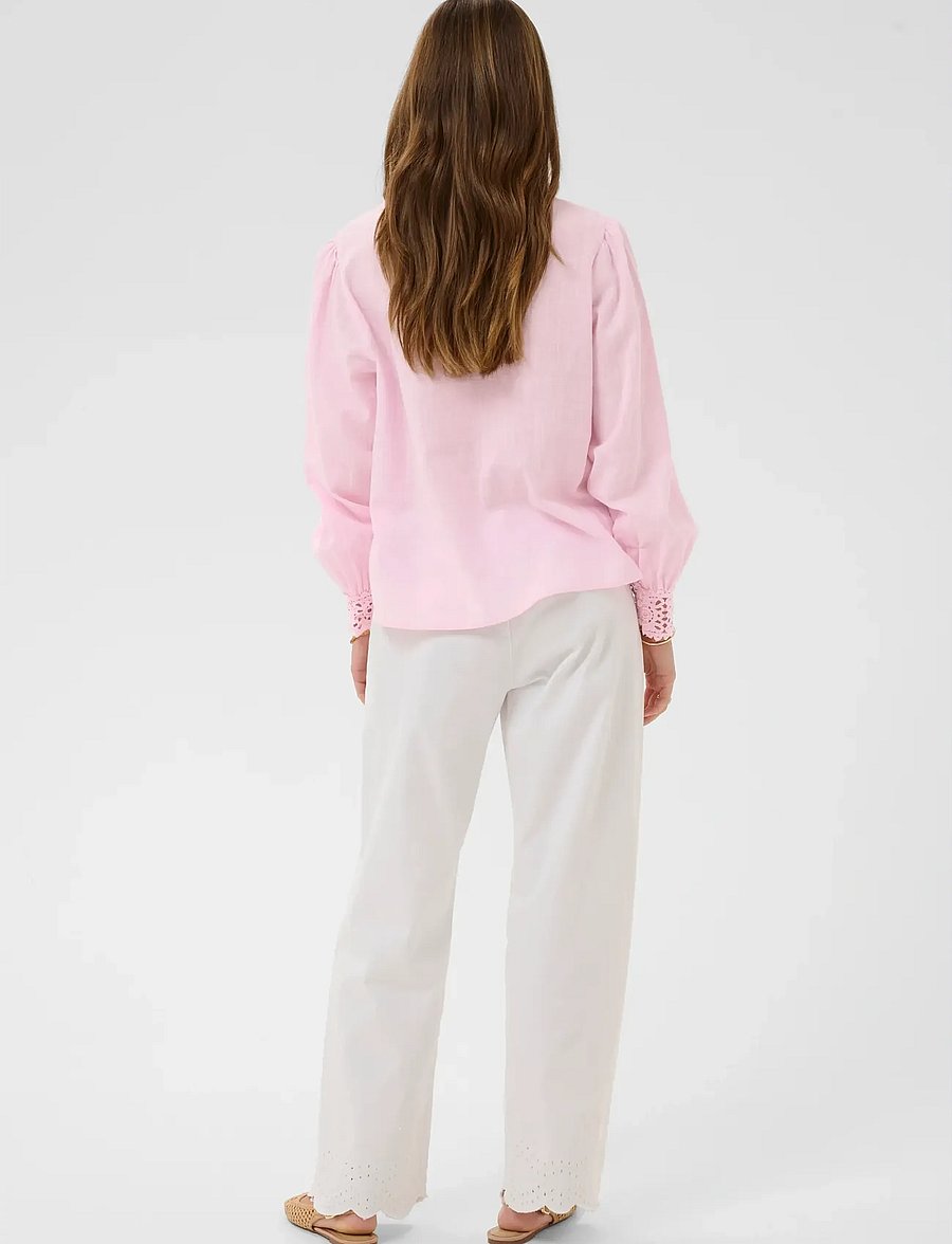 Cream - CRDelia Blouse - pikkade varrukatega pluusid - pink nectar - 4