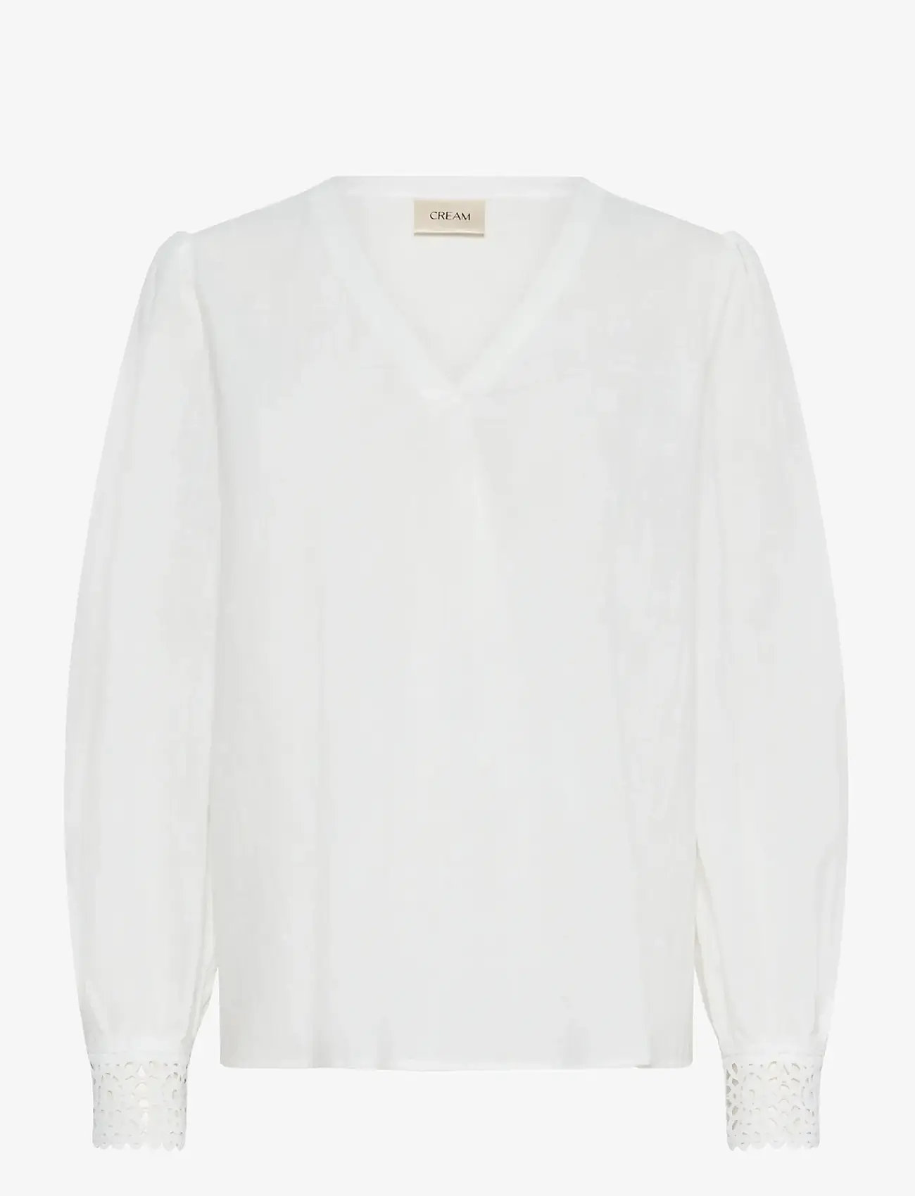 Cream - CRDelia Blouse - pikkade varrukatega pluusid - snow white - 1