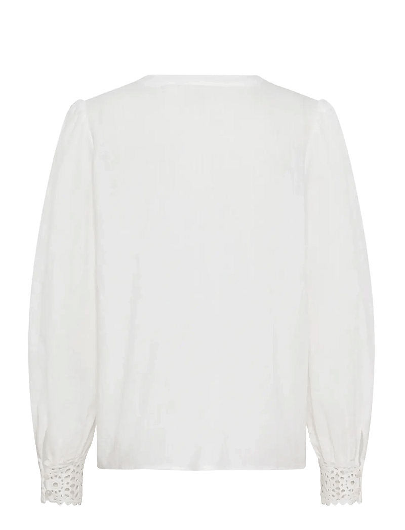 Cream - CRDelia Blouse - pikkade varrukatega pluusid - snow white - 2