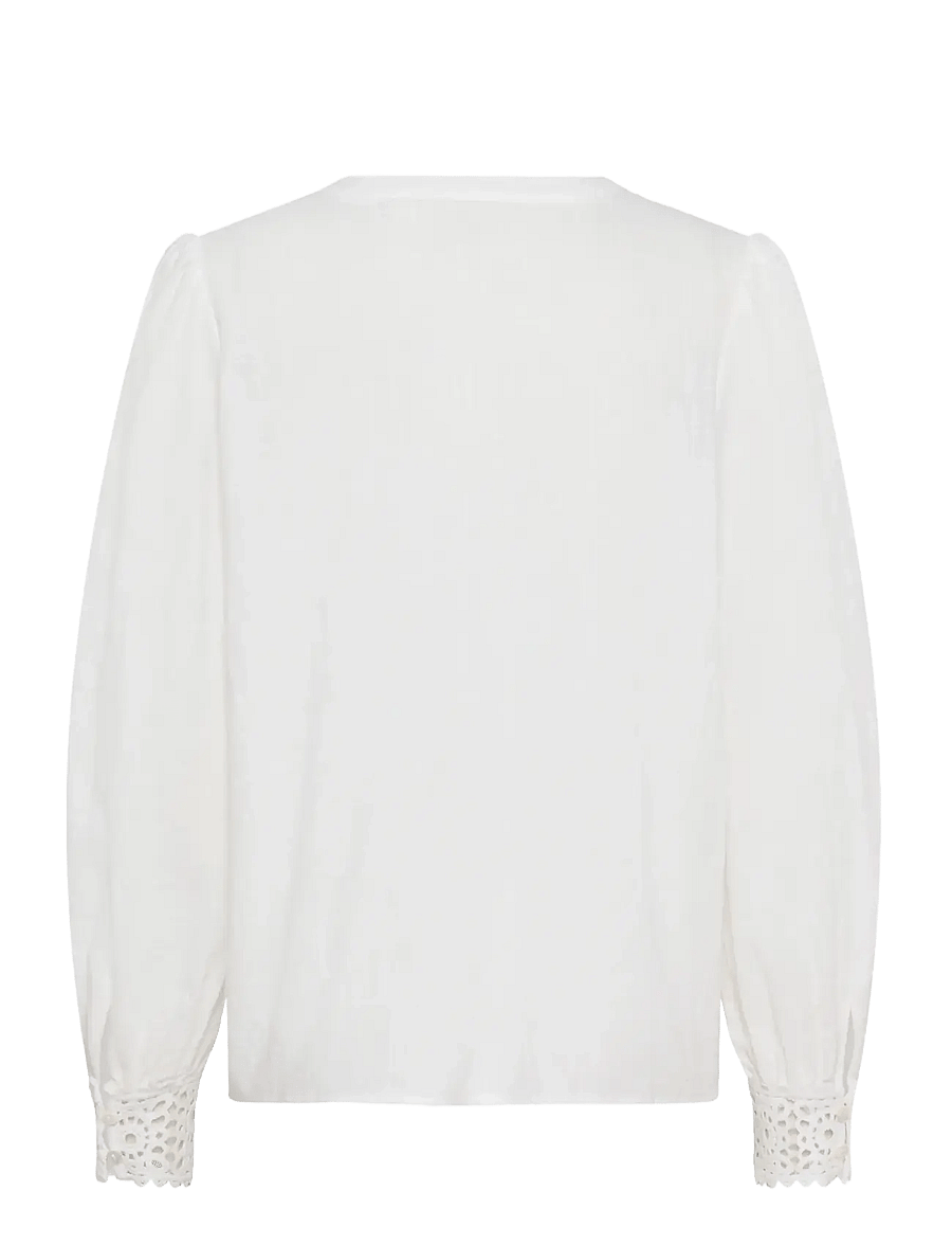 Cream - CRDelia Blouse - langærmede bluser - snow white - 2