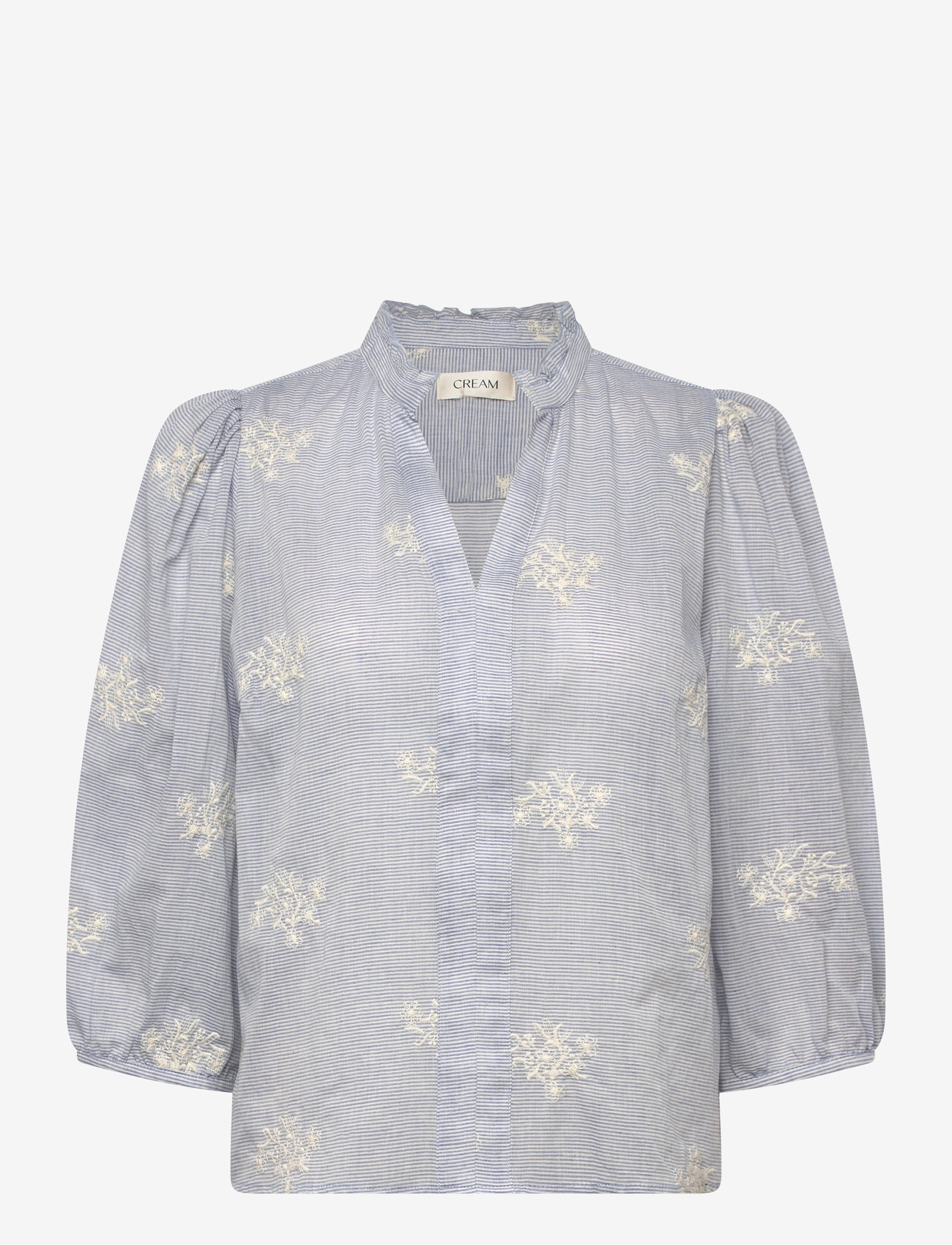 Cream - CRKorey Blouse - long sleeved blouses - frozen fjord white stripe - 0