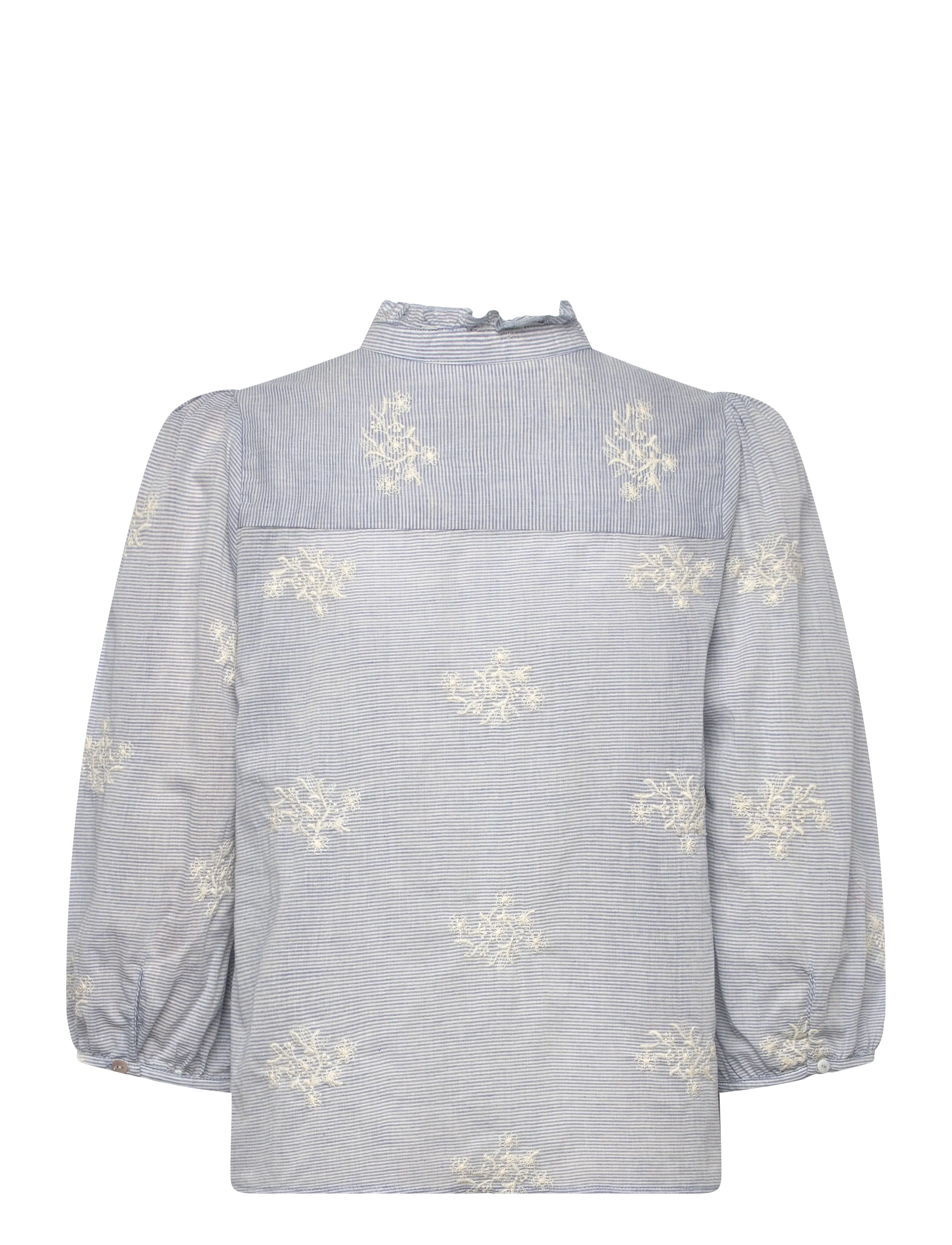 Cream - CRKorey Blouse - langerma blússur - frozen fjord white stripe - 1