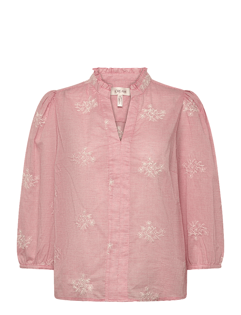 Cream - CRKorey Blouse - langærmede bluser - high red white stripe - 0