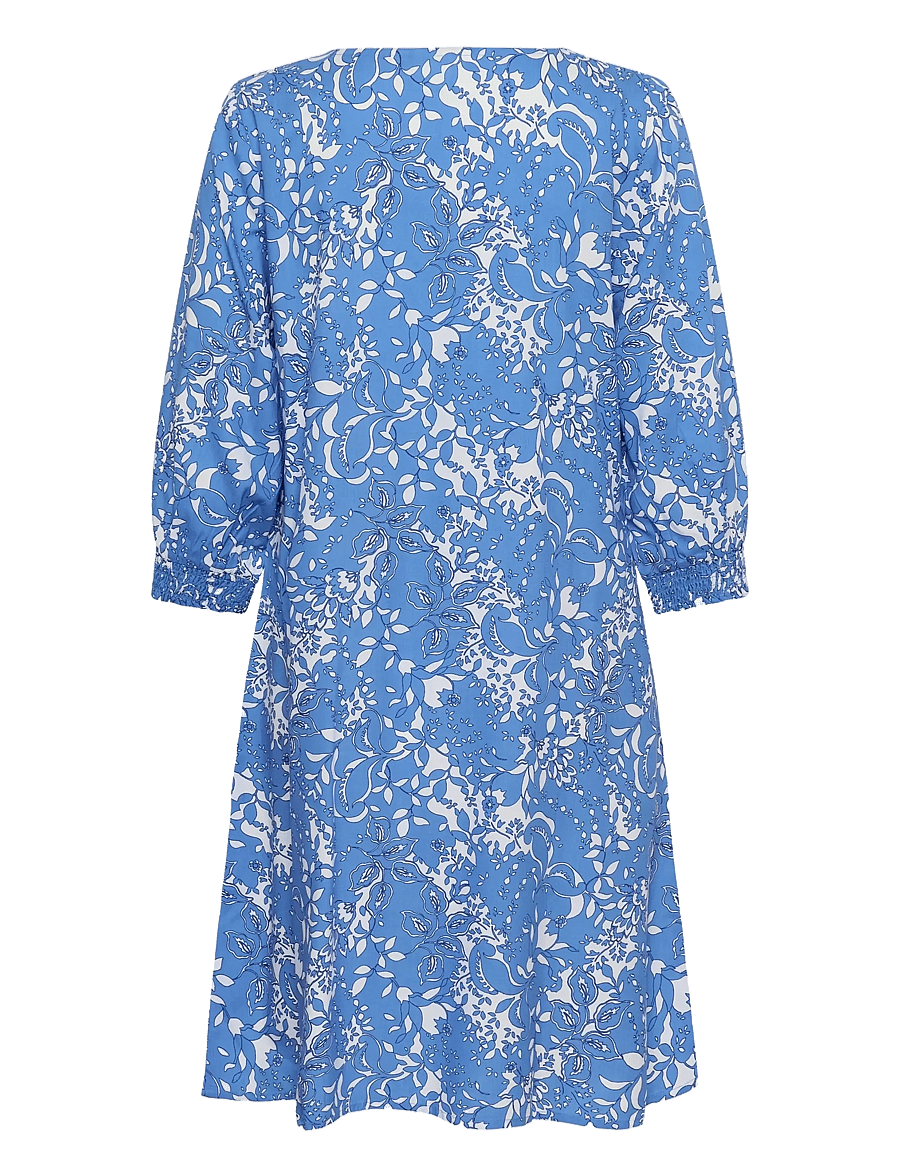 Cream - CRTiah Short Dress - midikleider - blue toile - 2