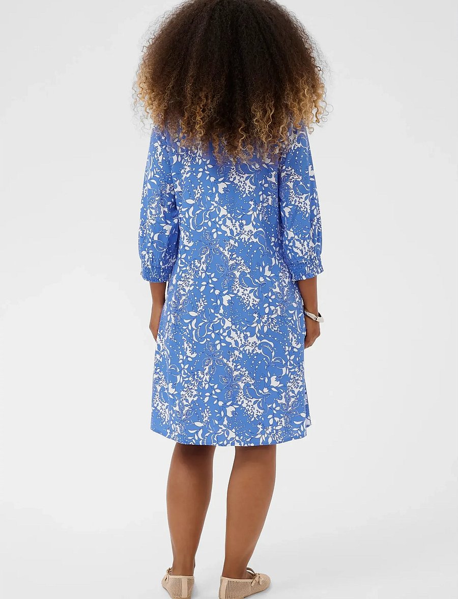Cream - CRTiah Short Dress - midikleider - blue toile - 3