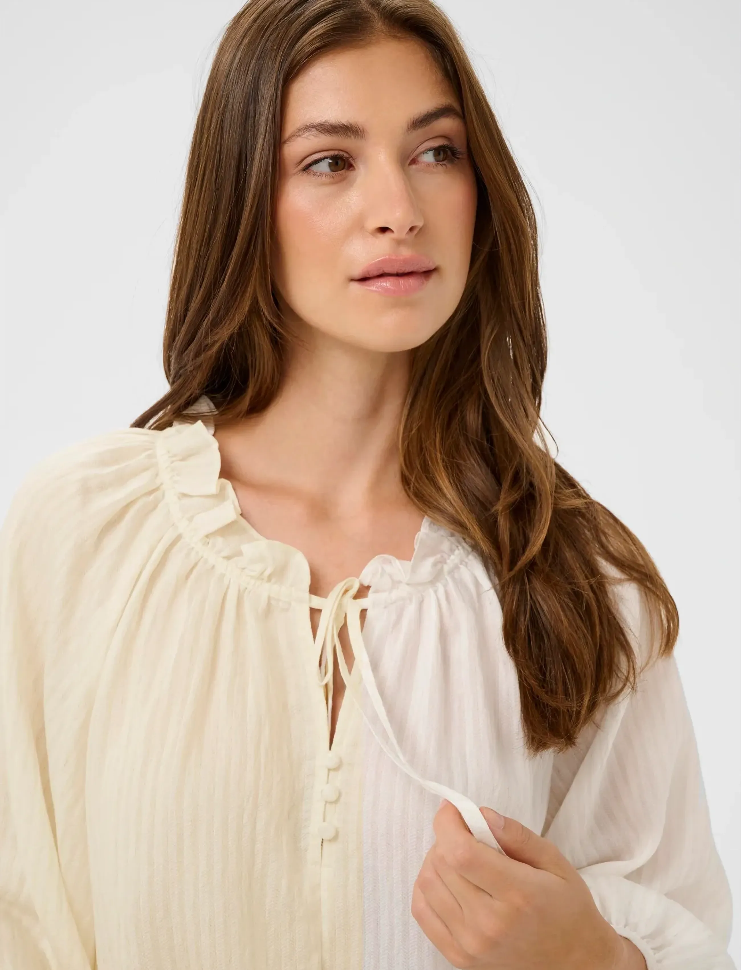 Cream - CROma Blouse - pikkade varrukatega pluusid - whisper white - 5