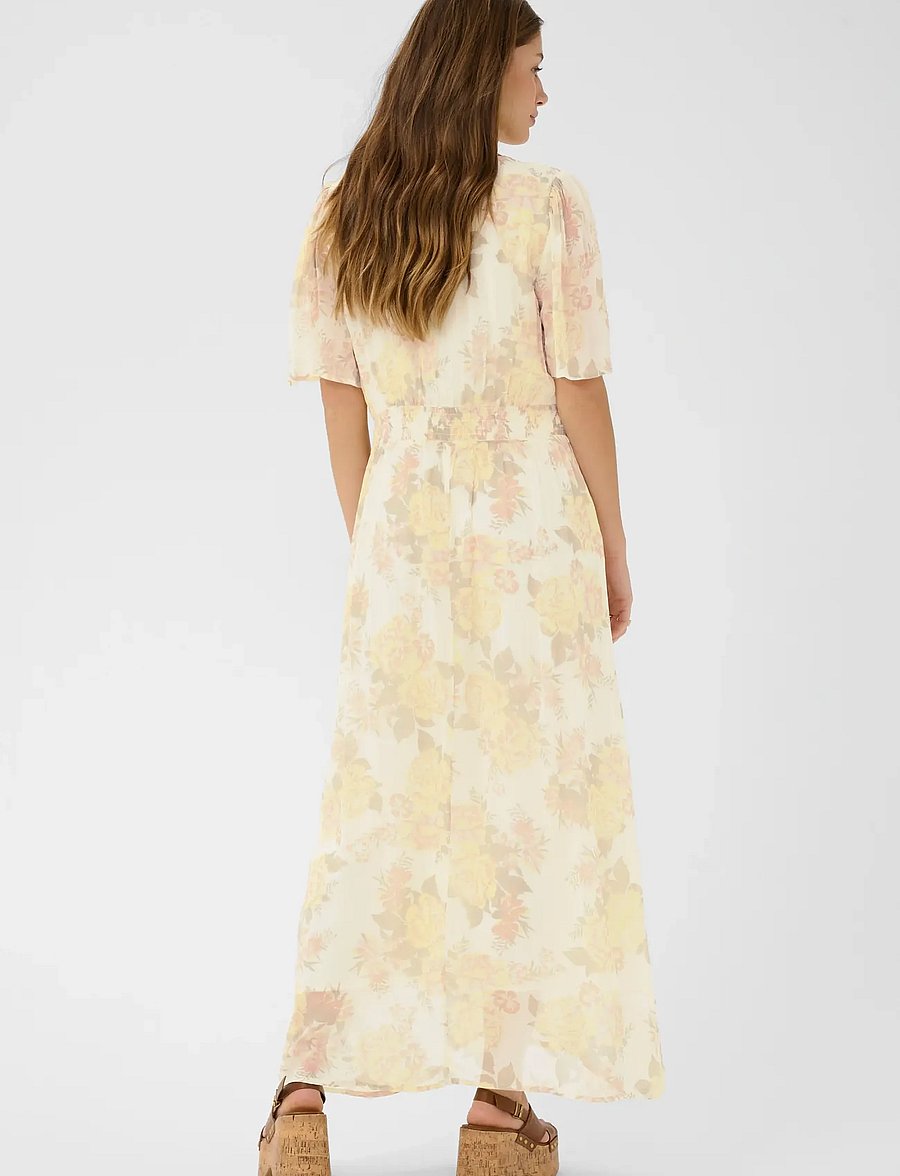 Cream - CRAlitia Dress - suvekleidid - lemon flower - 3