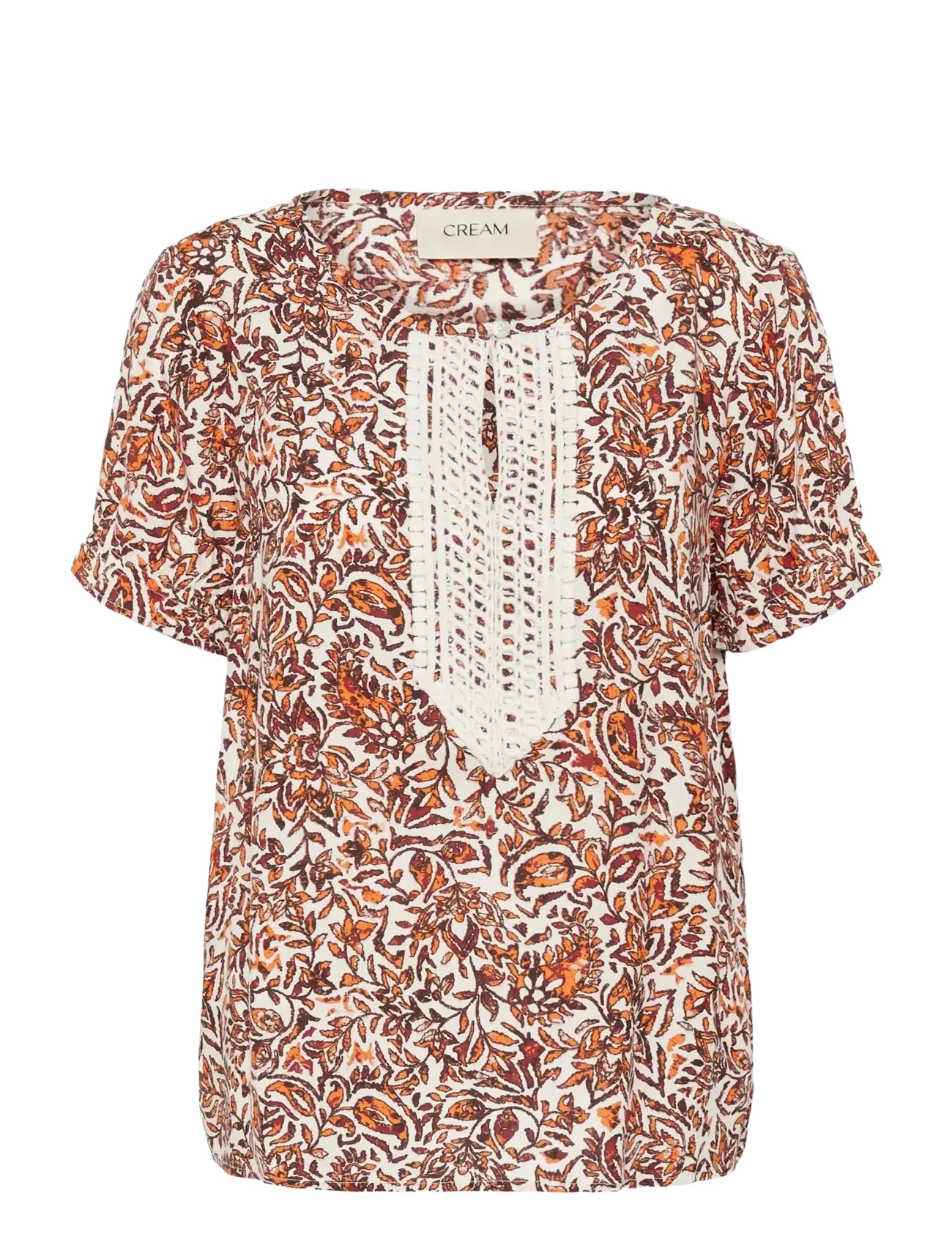 CREAM Crtiah Bluse Orange - 40 - Damen
