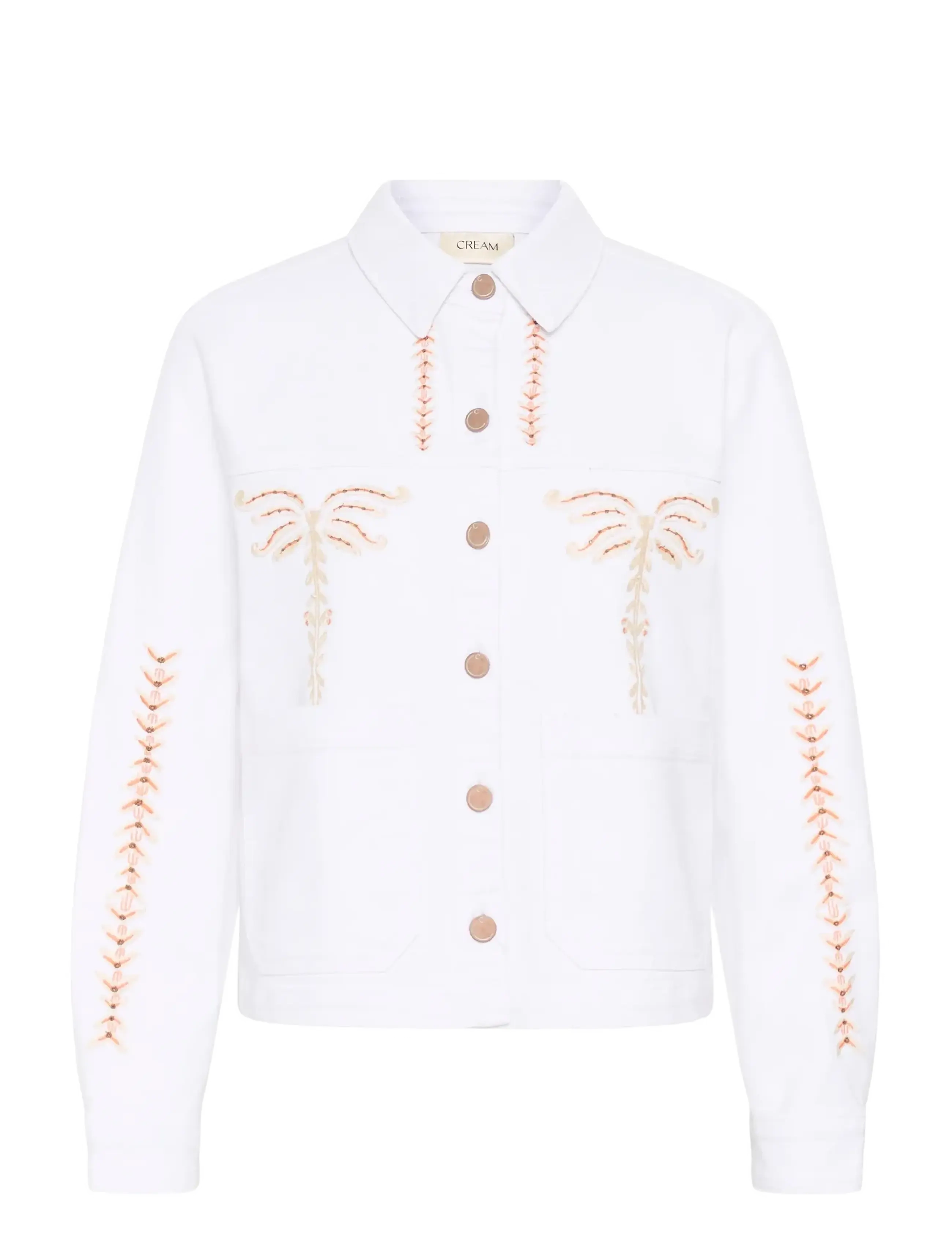 CREAM Crbotilde Denim Jacke Weiß - 36 - Damen