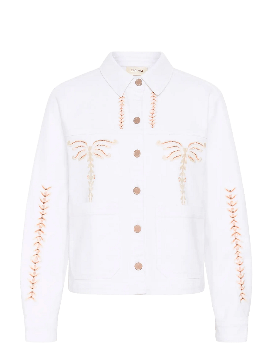 Cream - CRBotilde Denim Jacket - jeansjacken - snow white - 1