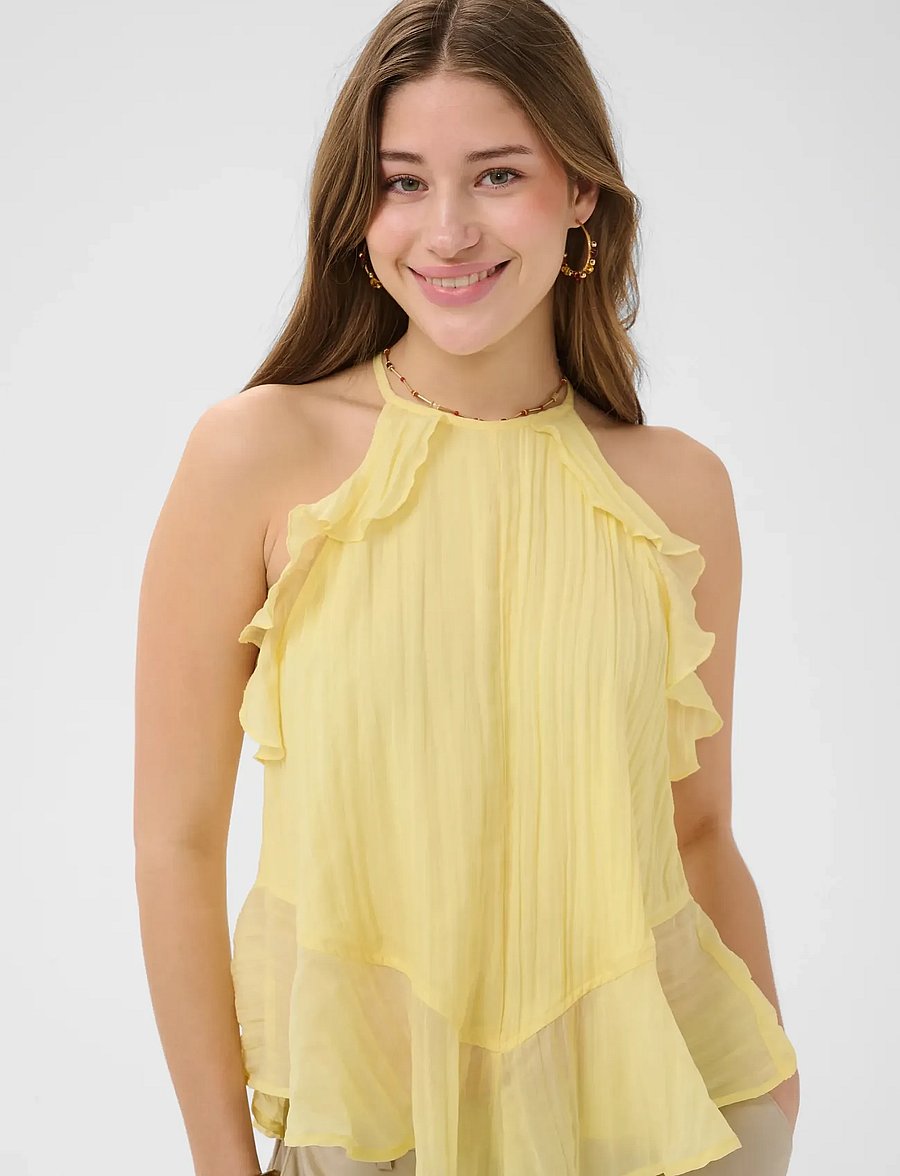 Cream - CRIsabelle Top - sleeveless blouses - lemon meringue - 5
